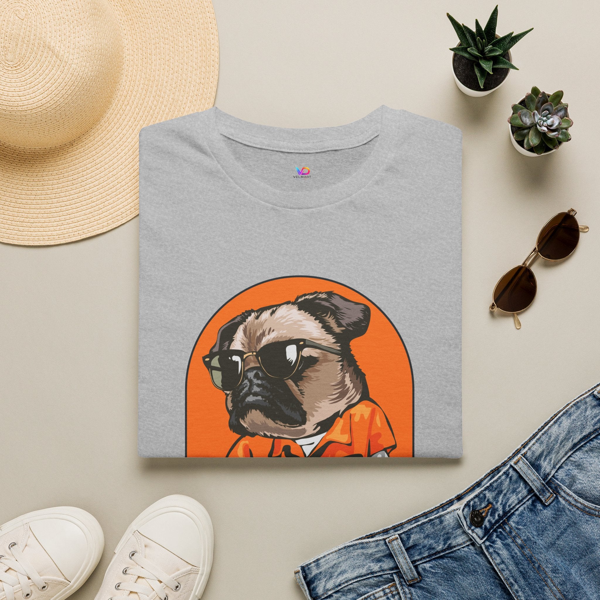 Cool Dog Tee — Retro Pug Graphic T‑Shirt