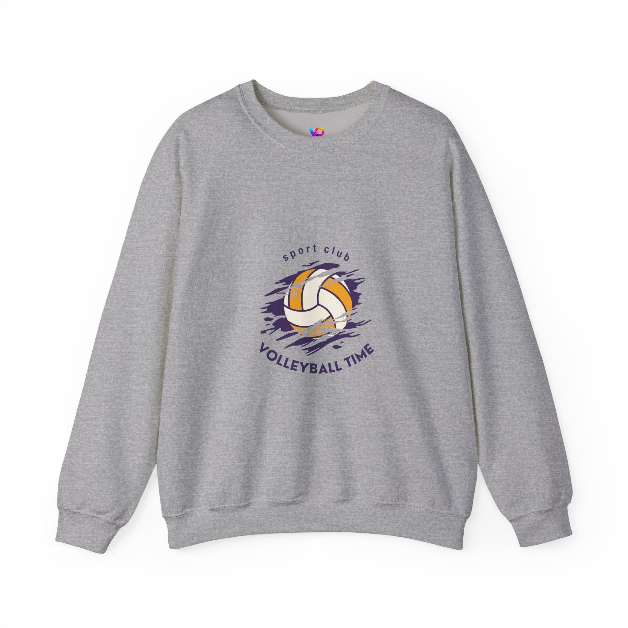 Volleyball Time Crewneck Sweatshirt — Sport Club Graphic Pullover