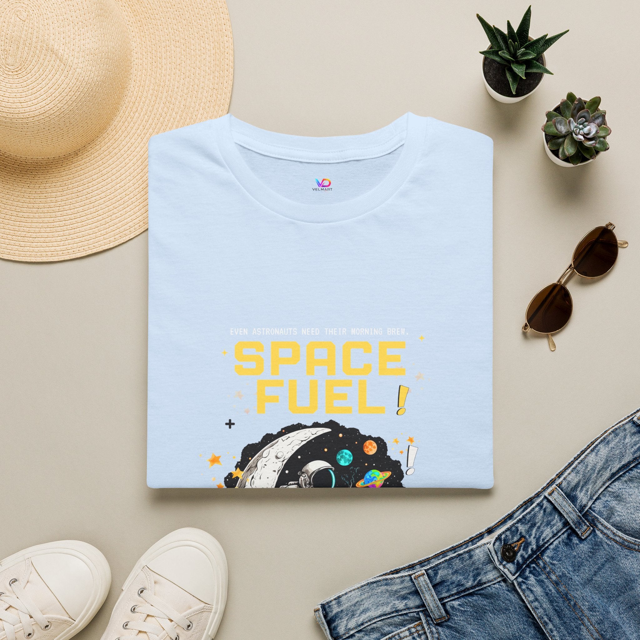 Space Fuel T-Shirt — Retro Planet Donut Graphic Tee