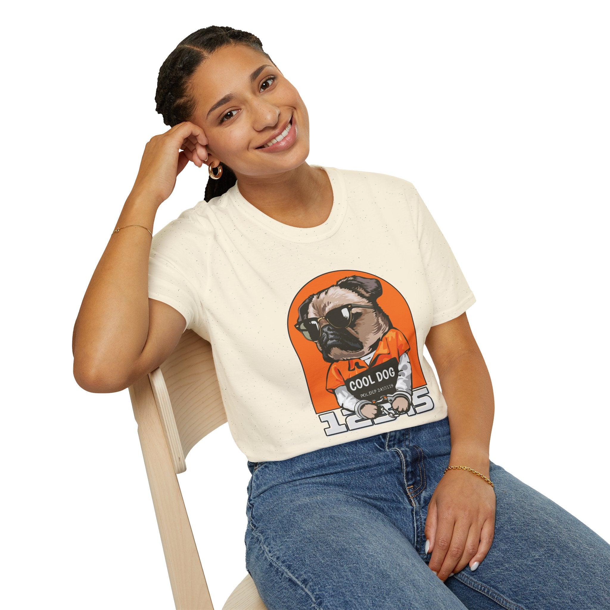 Cool Dog Tee — Retro Pug Graphic T‑Shirt