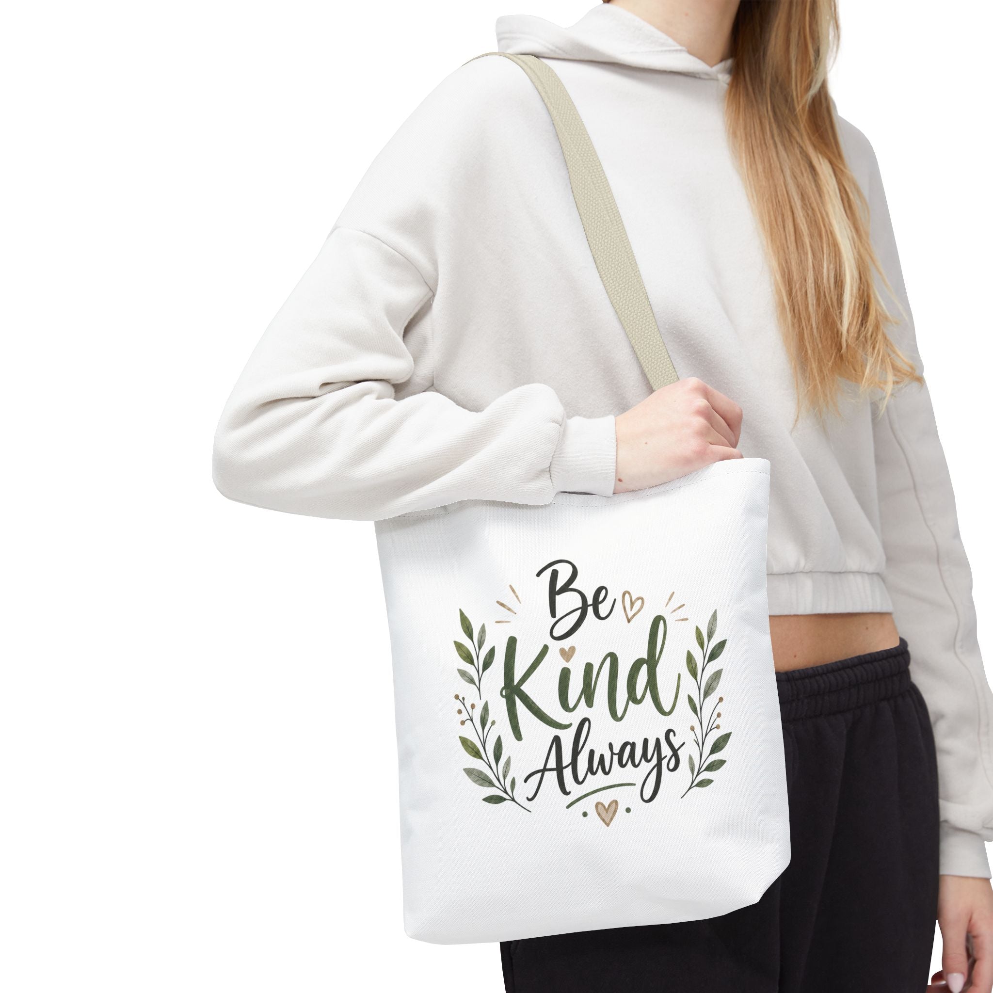 Be Kind Always Tote Bag — Inspirational Canvas Grocery & Gift Tote