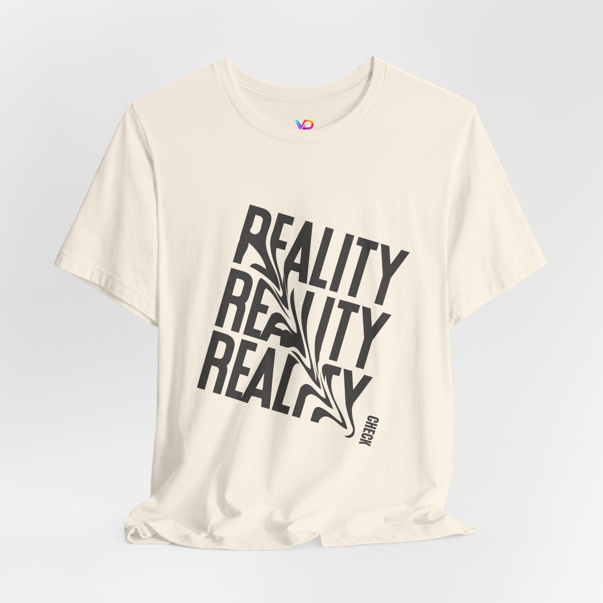 Reality Repeat Tee — Graphic Typography T-Shirt