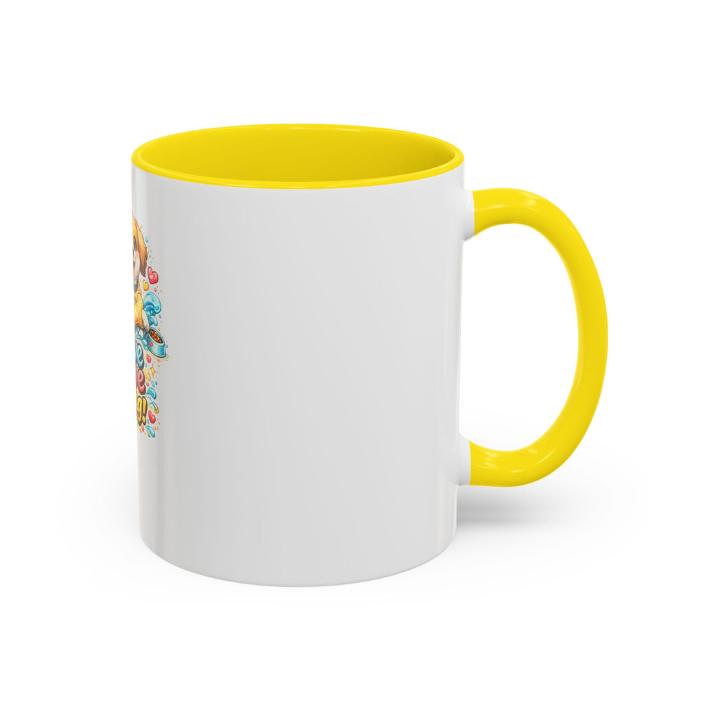 Live Love Wag! Dog Lover Accent Coffee Mug