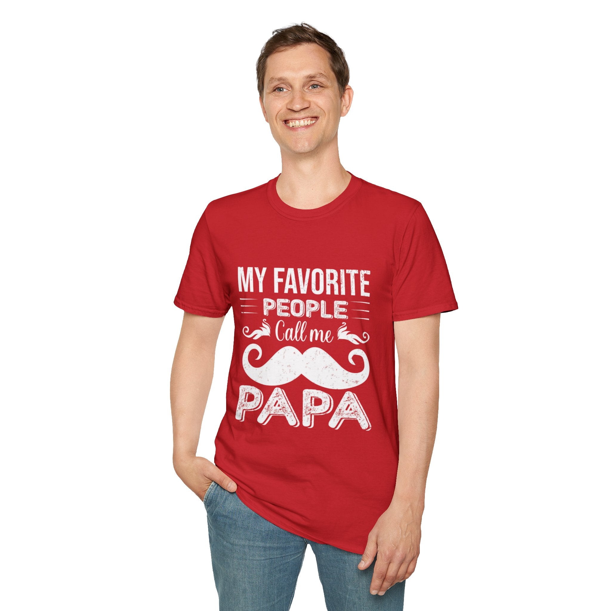 Papa T-Shirt — “My Favorite People Call Me Papa” Vintage Family Gift