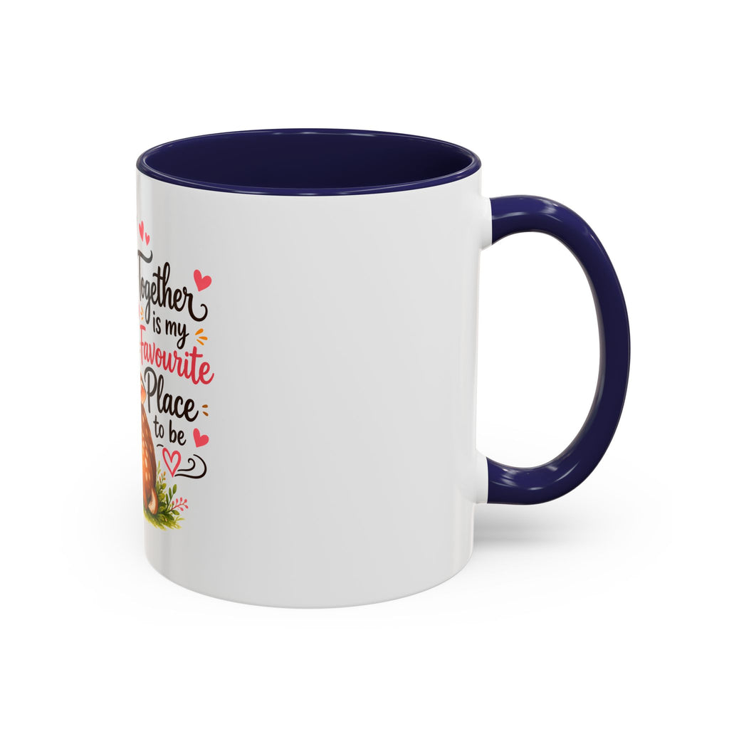 Mother and Baby Deer Accent Coffee Mug — "Together is my Favourite Place to be"