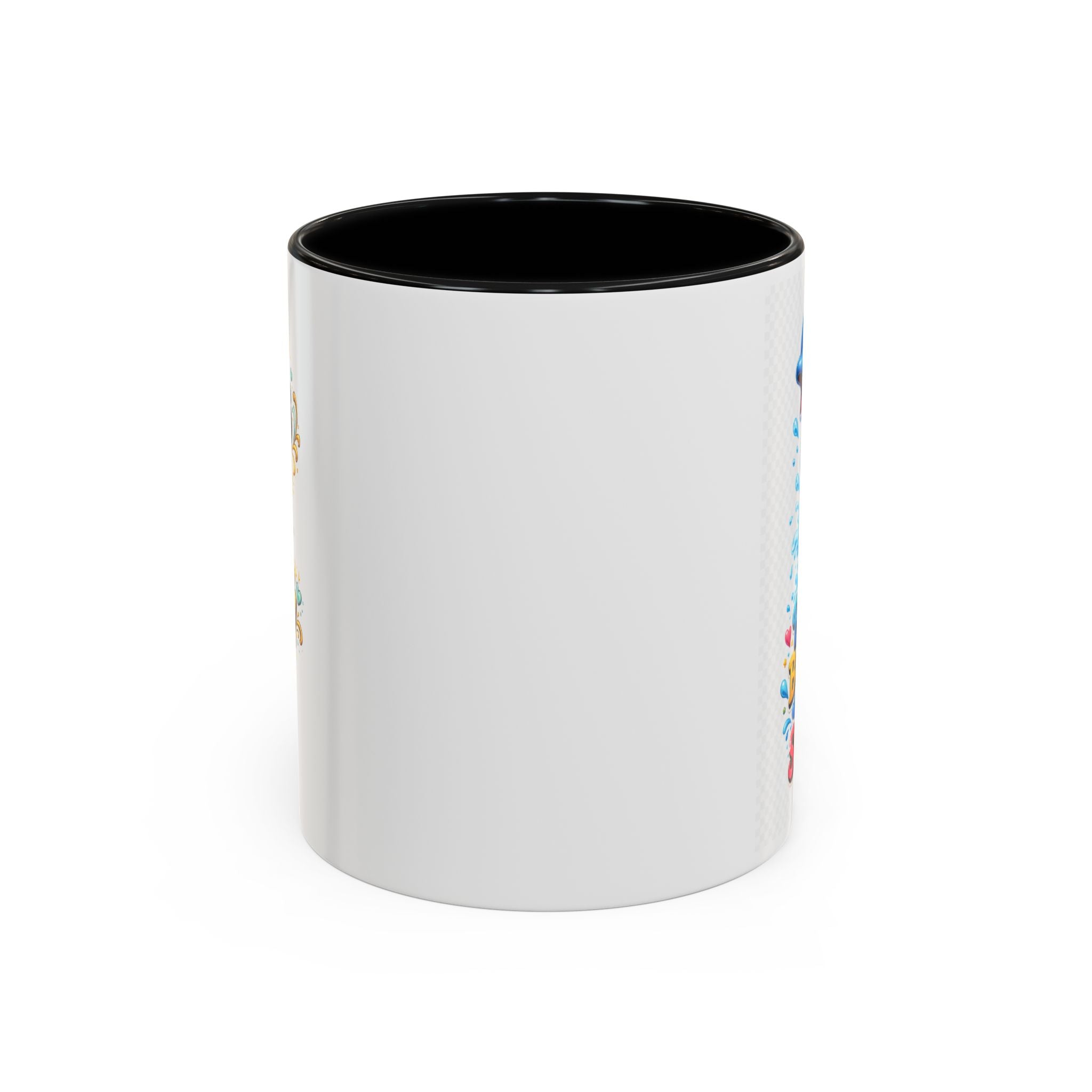 Be Kind Be Happy Keep Smiling Dolphin Accent Coffee Mug