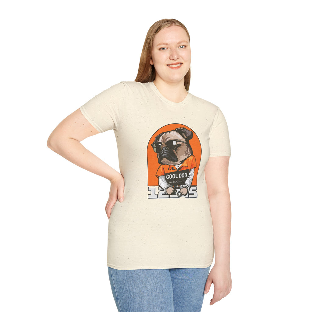 Cool Dog Tee — Retro Pug Graphic T‑Shirt
