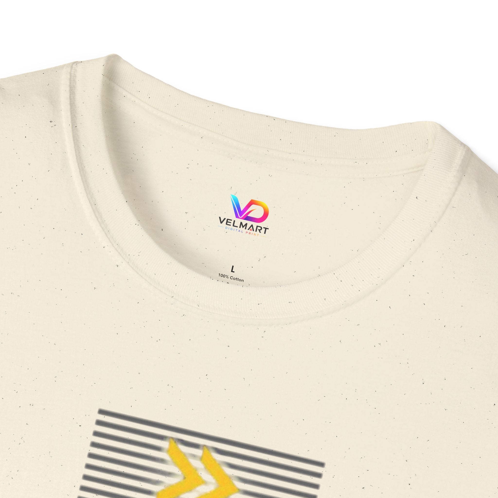 Vertical 'NEXT' Graphic T‑Shirt — Modern Yellow & Gray Streetwear Tee