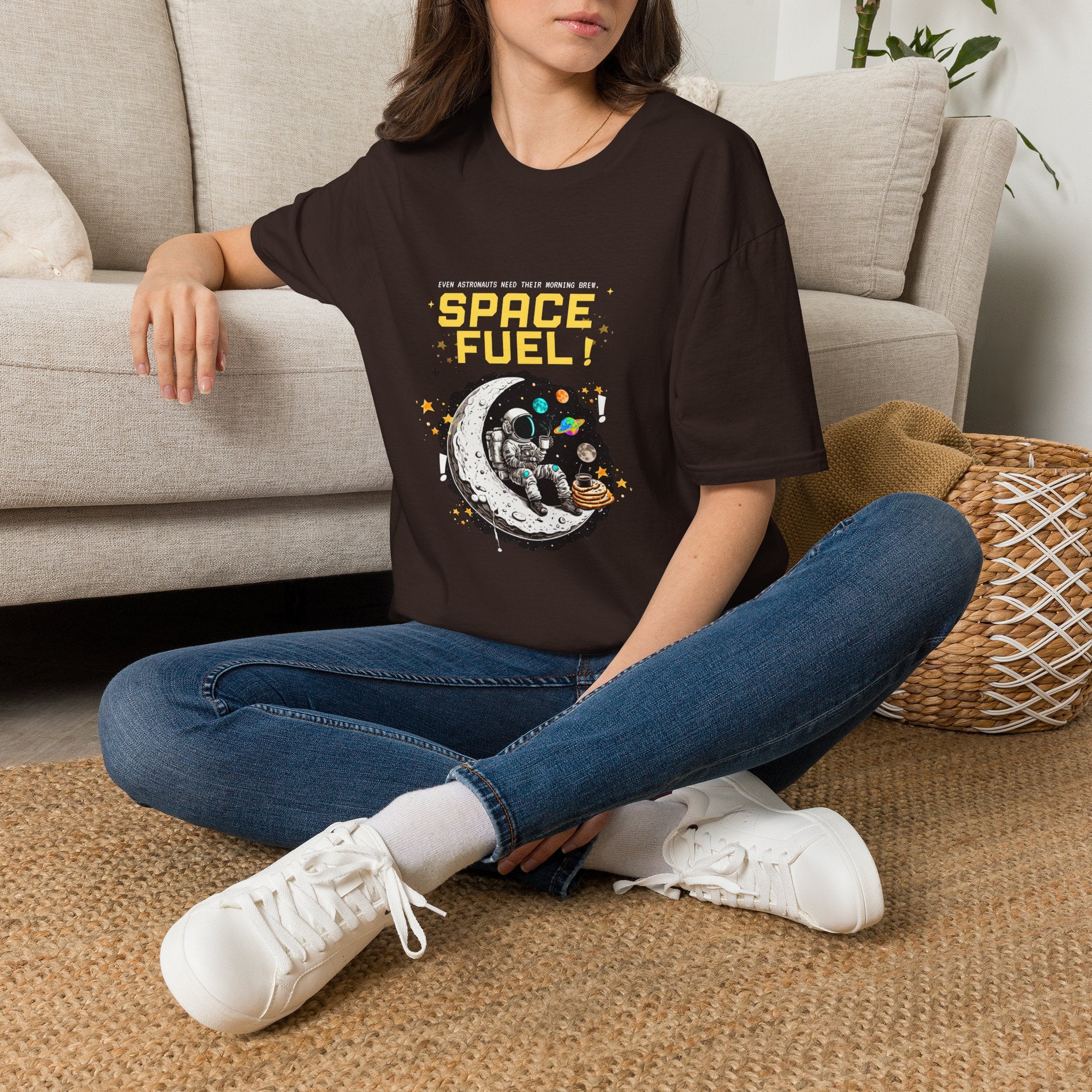Space Fuel T-Shirt — Retro Planet Donut Graphic Tee