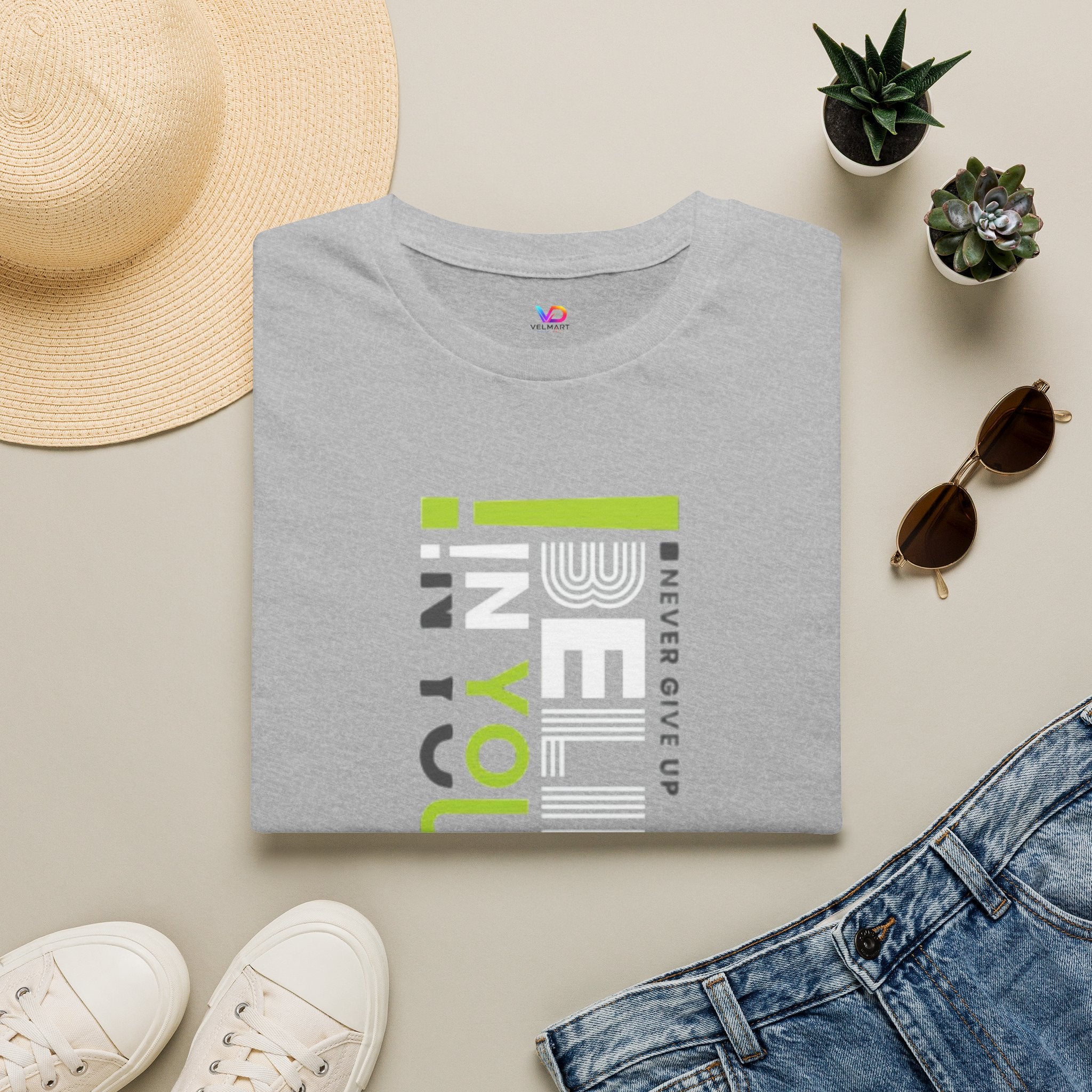 T-Shirt — "Be Yourself" Vertical Motivational Graphic Tee