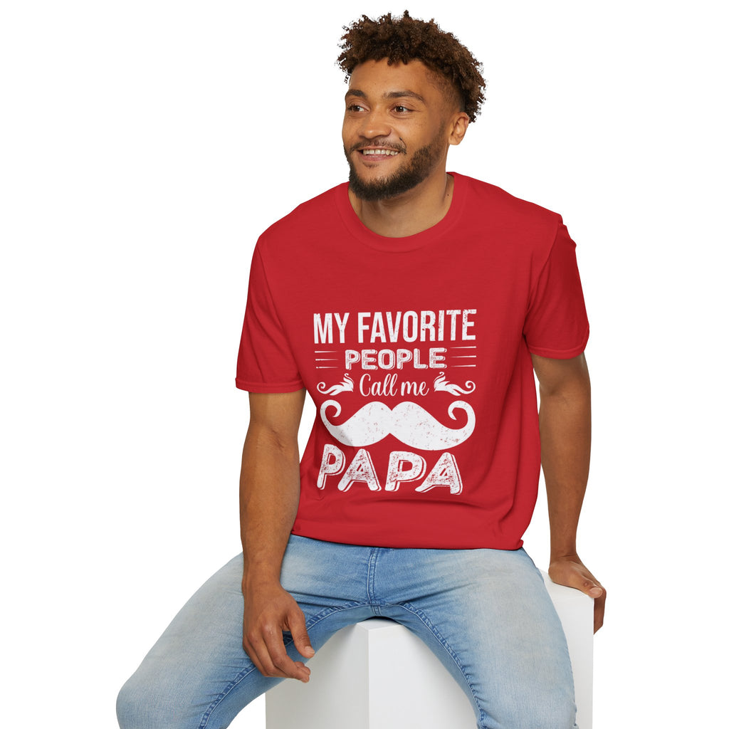 Papa T-Shirt — “My Favorite People Call Me Papa” Vintage Family Gift