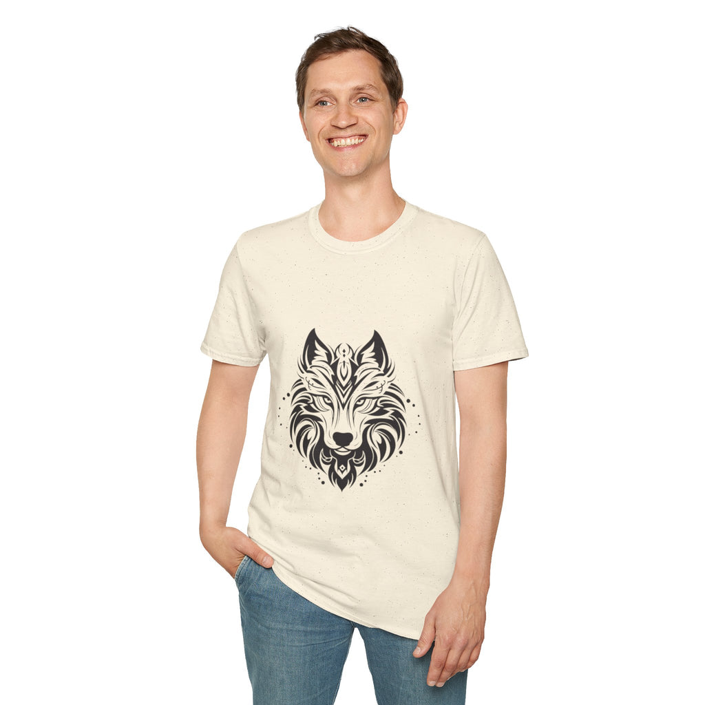 Wolf Mandala T-Shirt — Tribal Geometric Wolf Art Tee
