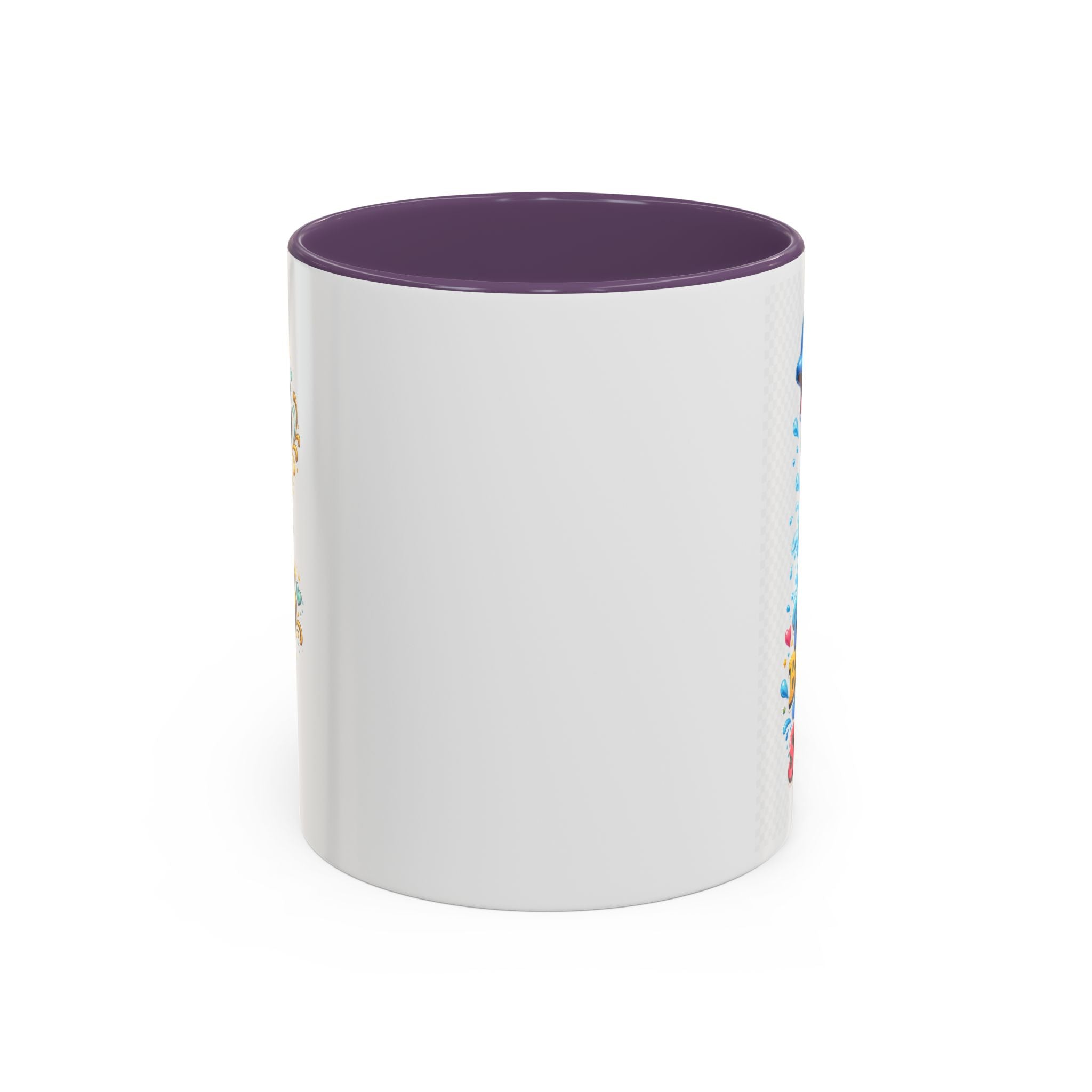 Be Kind Be Happy Keep Smiling Dolphin Accent Coffee Mug