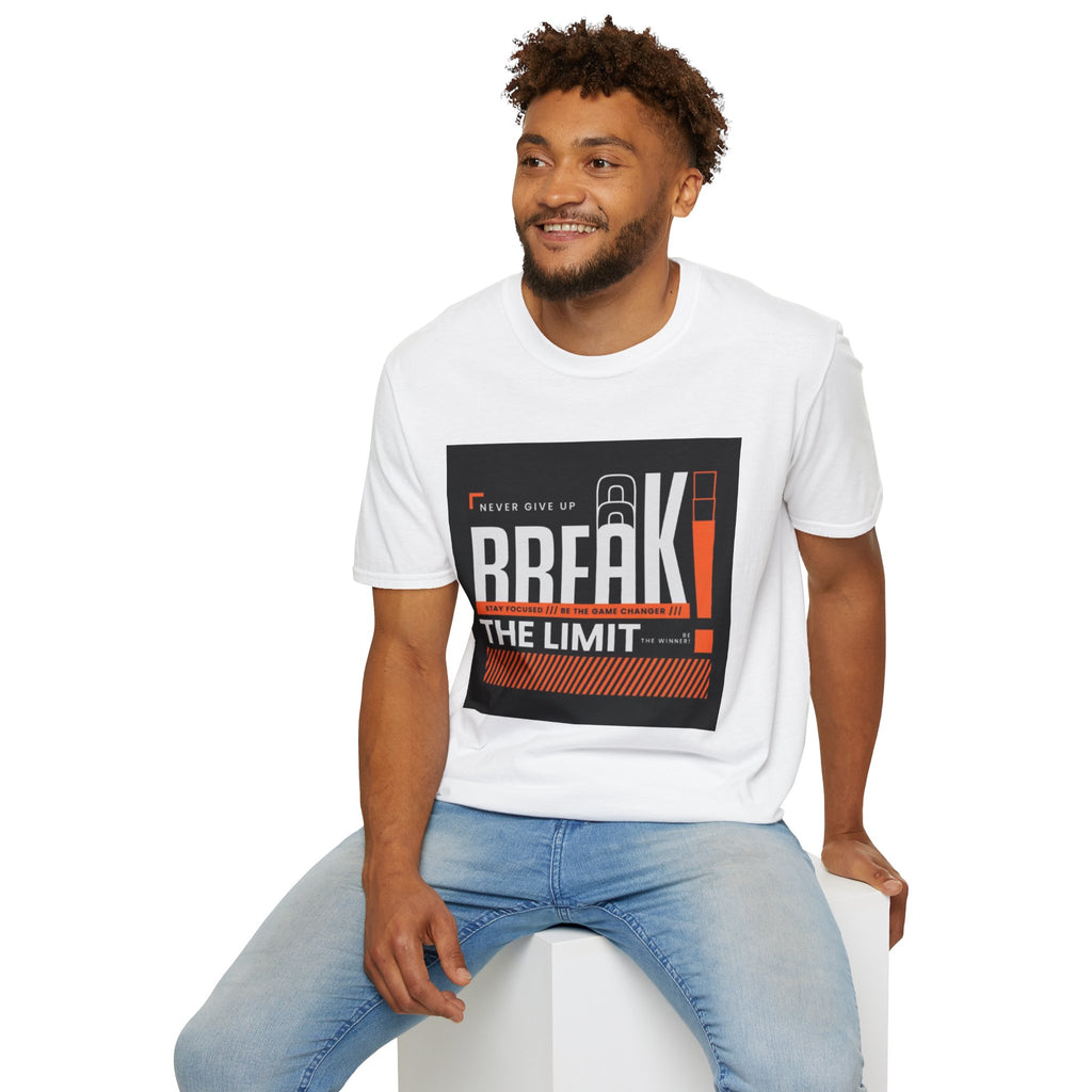 Break the Limit T-Shirt — “Never Give Up, Break” Motivational Graphic Tee