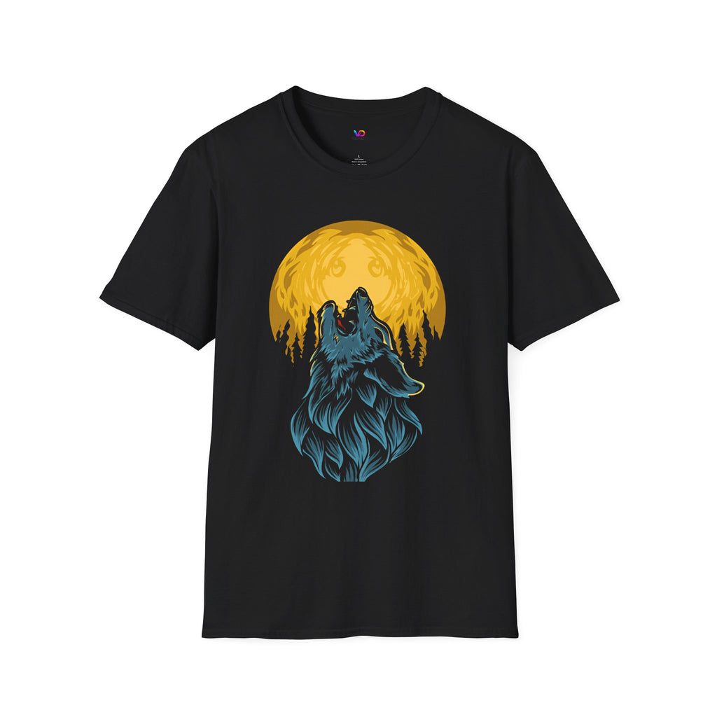 Wolf Howl T-Shirt — Moonlit Forest Graphic Tee