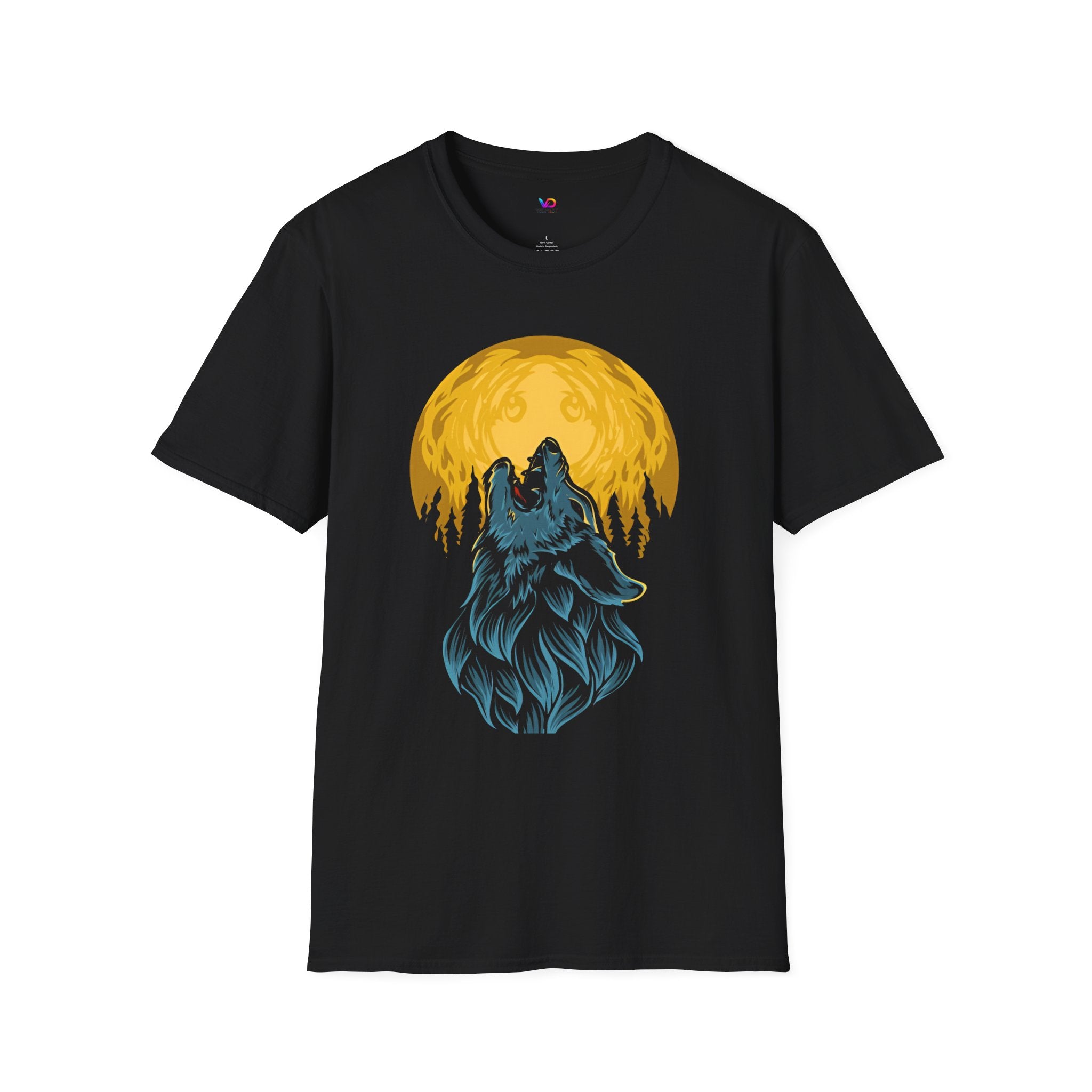Wolf Howl T-Shirt — Moonlit Forest Graphic Tee
