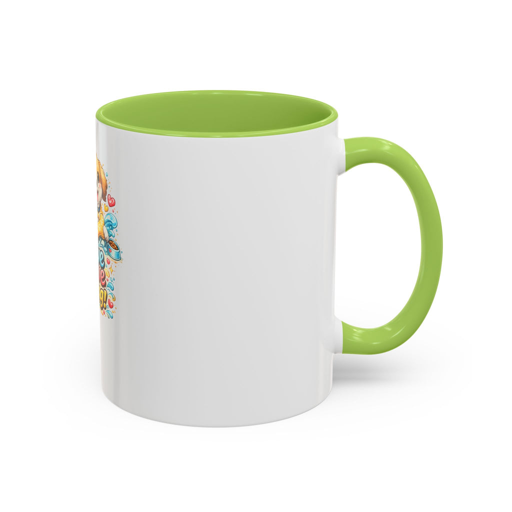 Live Love Wag! Dog Lover Accent Coffee Mug