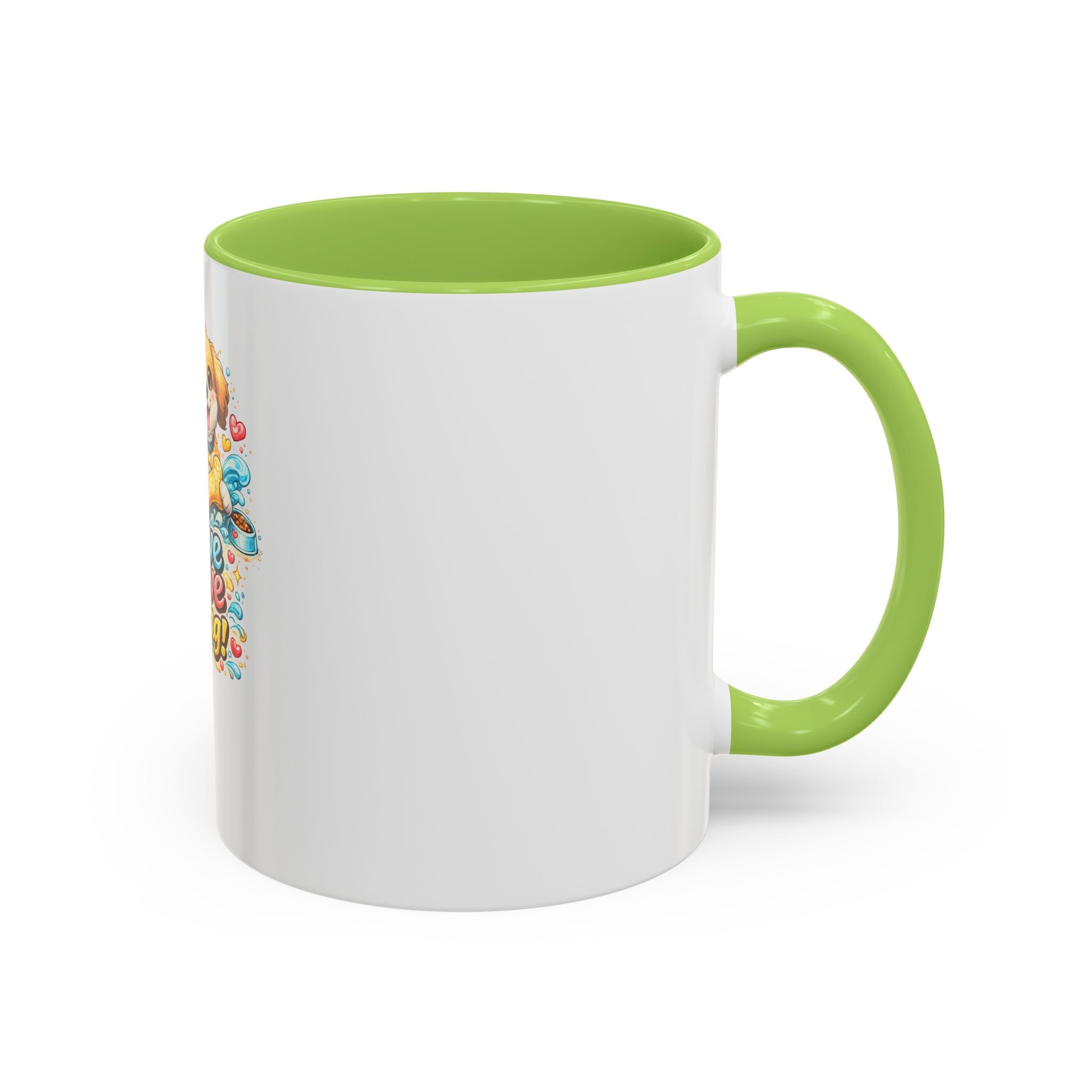 Live Love Wag! Dog Lover Accent Coffee Mug