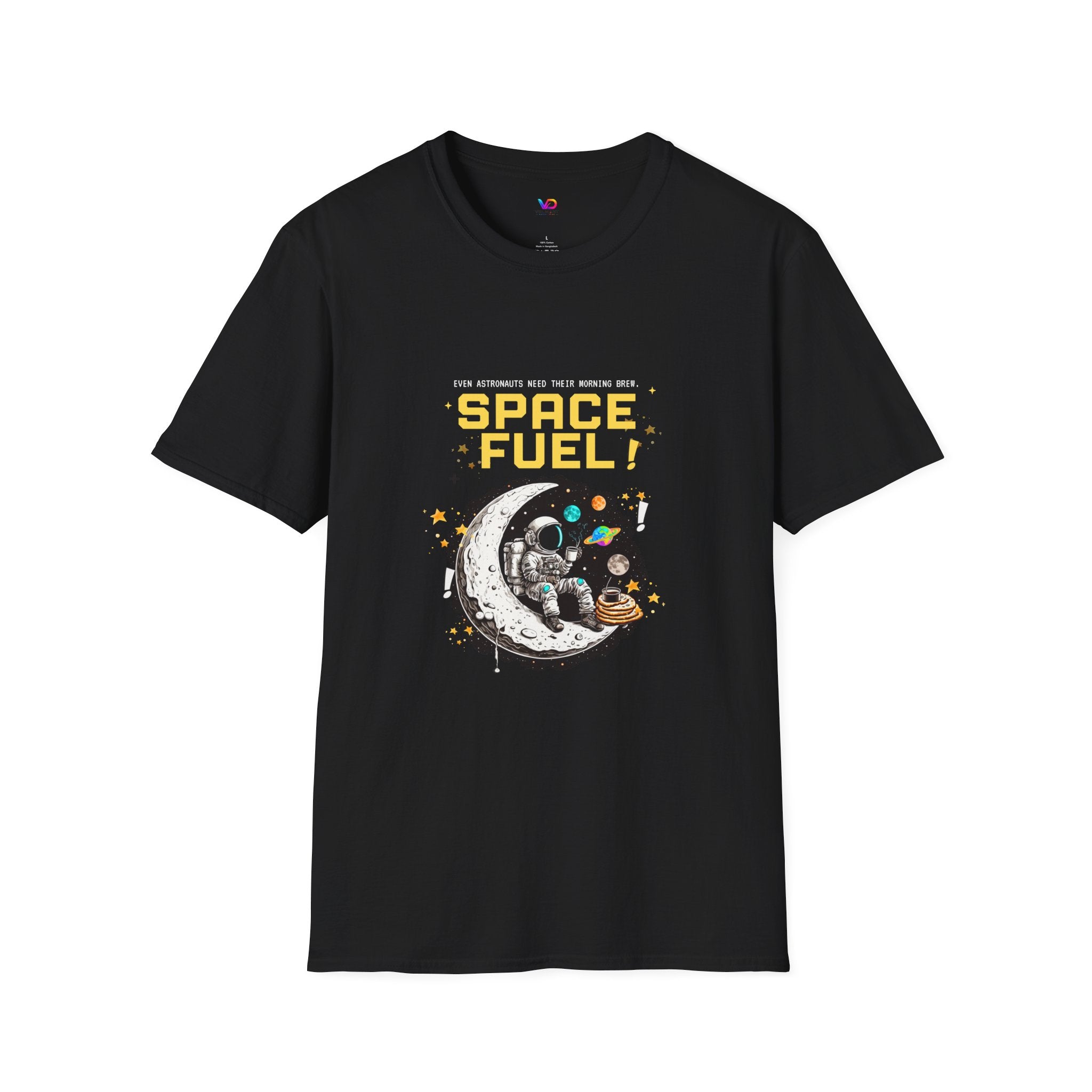 Space Fuel T-Shirt — Retro Planet Donut Graphic Tee
