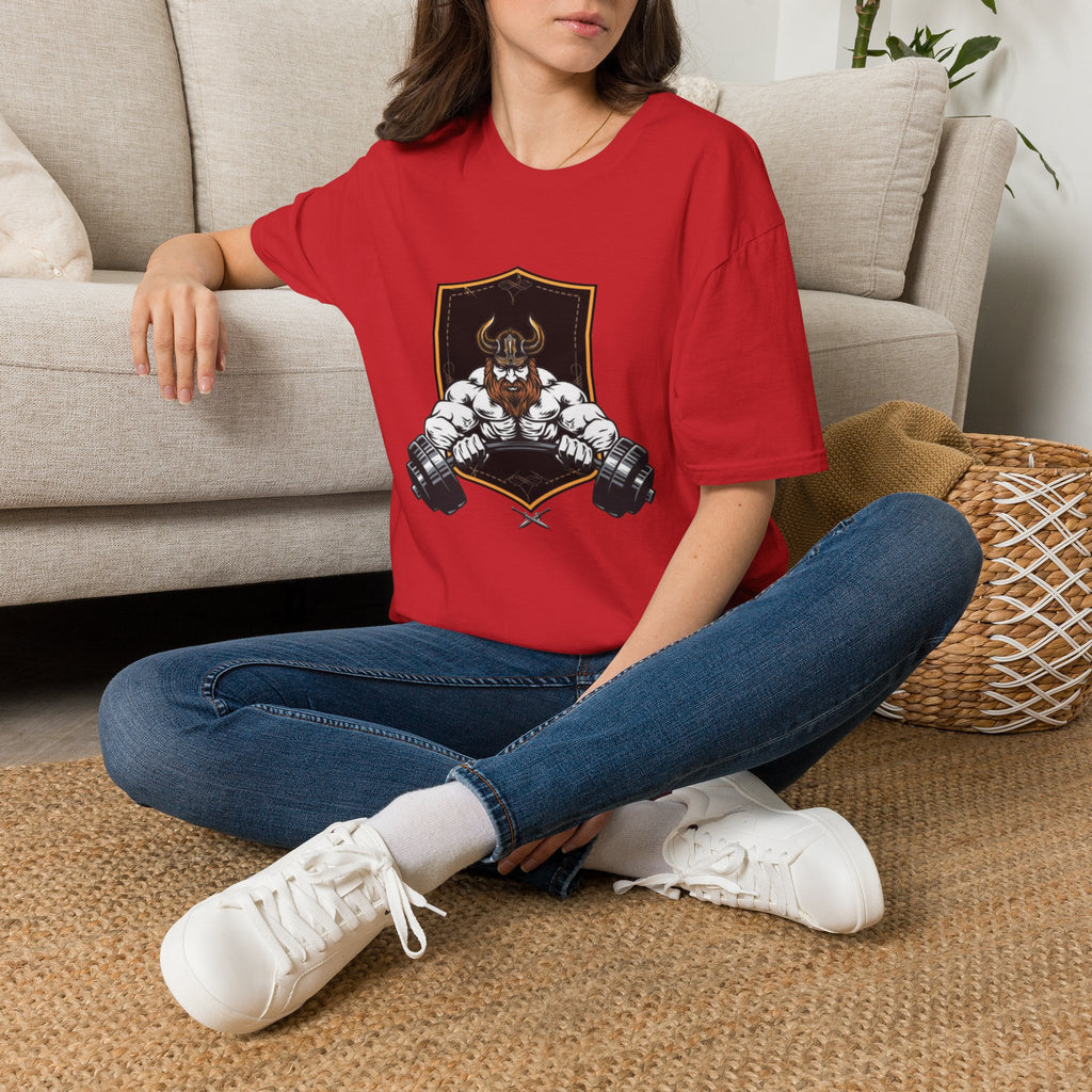 Viking Barbell T-Shirt — Norse Strength Gym Tee