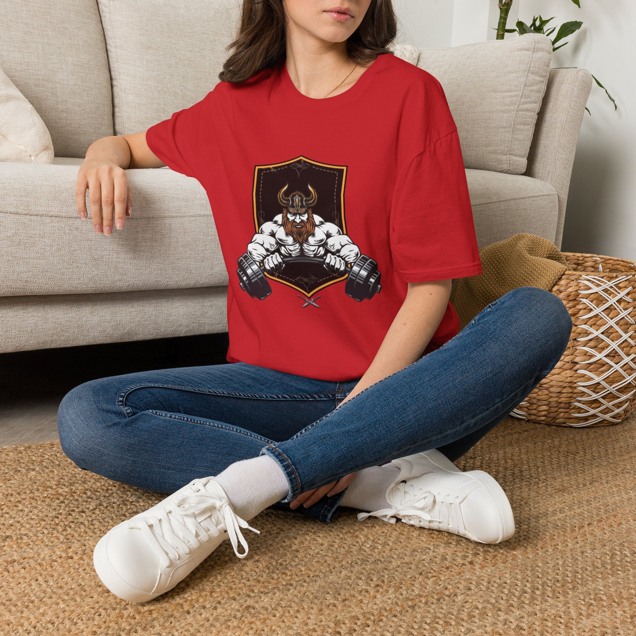 Viking Barbell T-Shirt — Norse Strength Gym Tee
