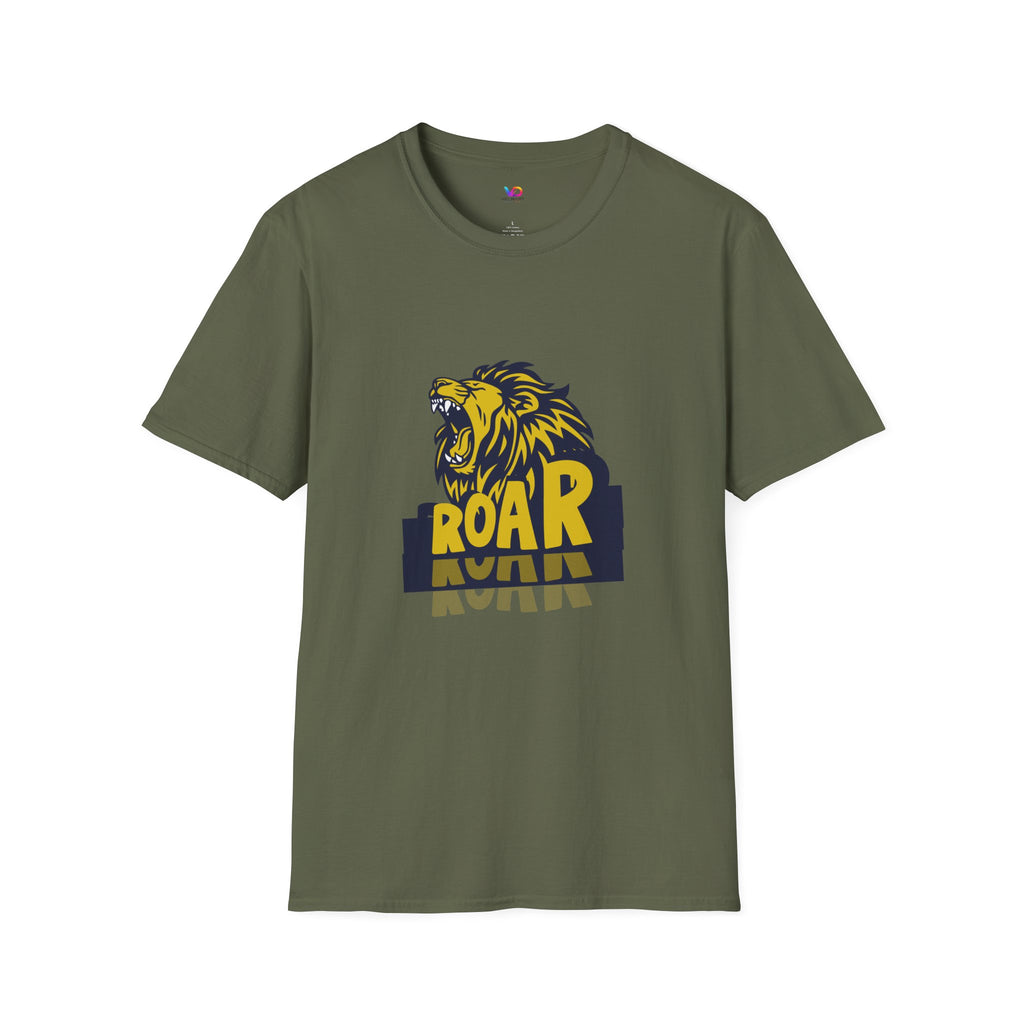 Roaring Lion T-Shirt — Bold Yellow & Navy Graphic Tee