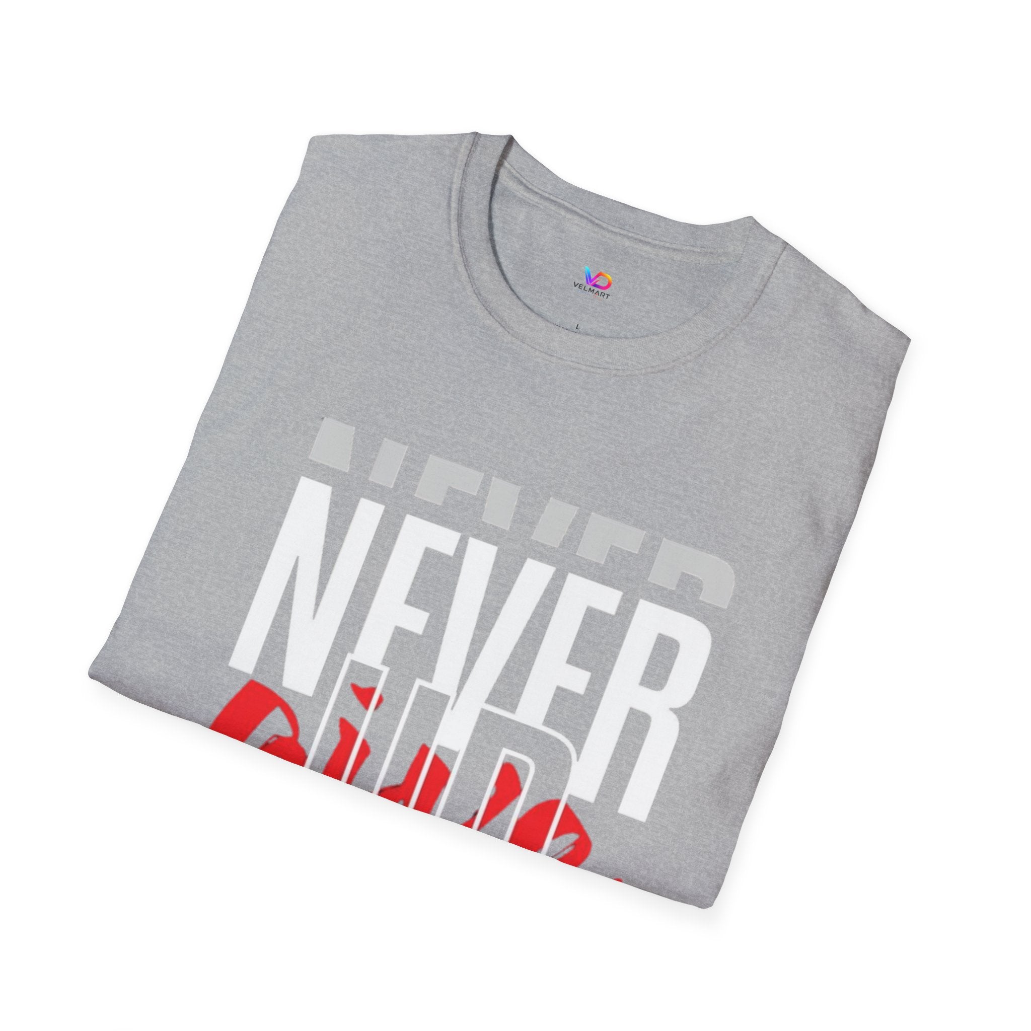 Never Give Up T-Shirt — Motivational Graphic Tee (Stay Focused)