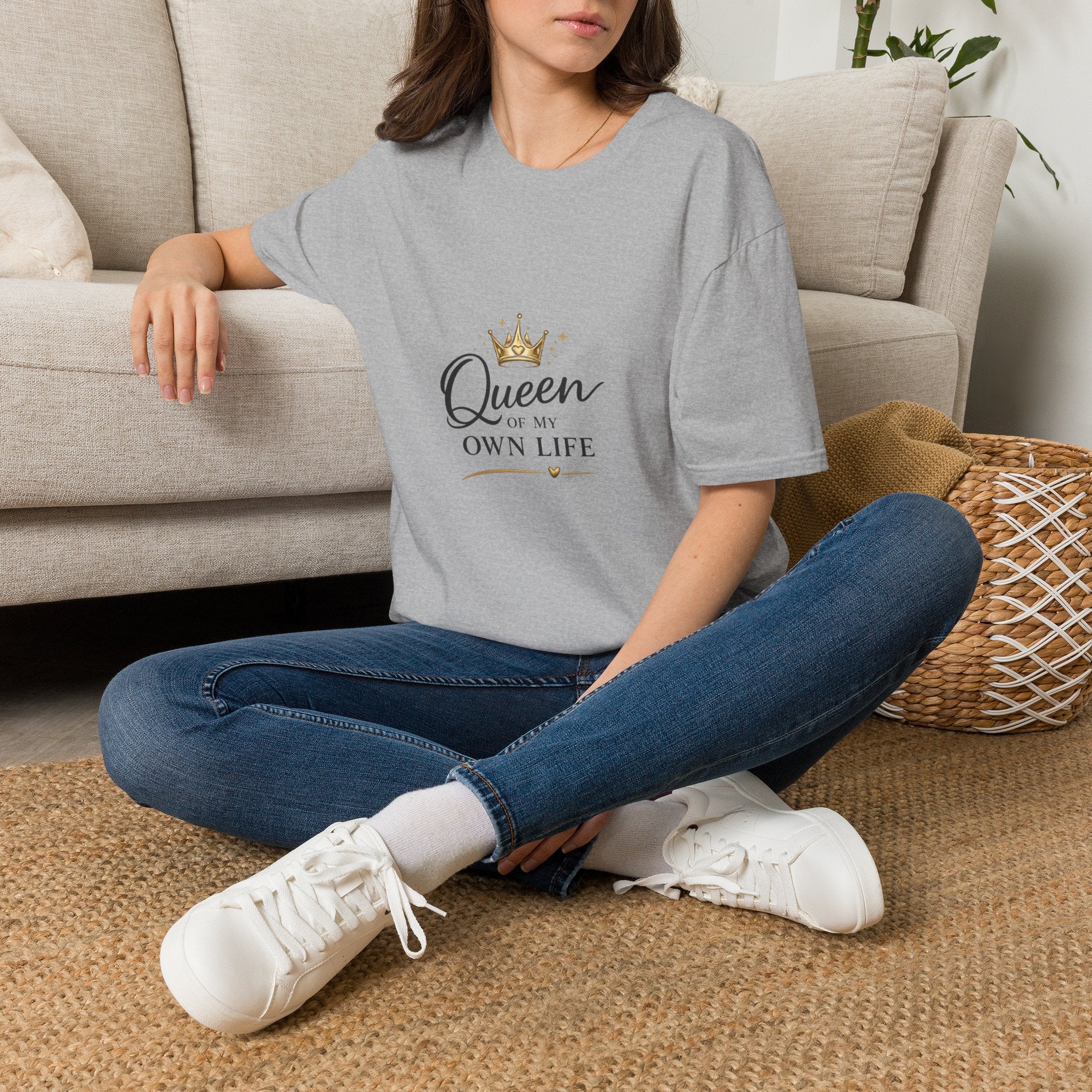 Queen of My Own Life T-Shirt — Empowerment Crown Graphic Tee