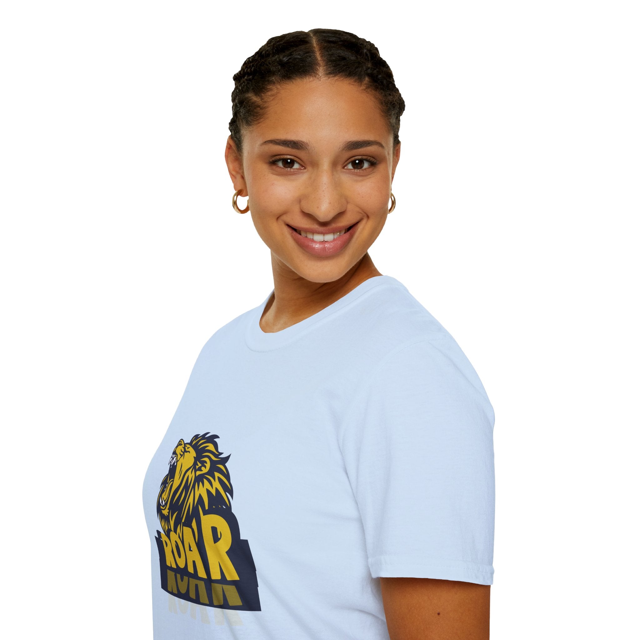 Roaring Lion T-Shirt — Bold Yellow & Navy Graphic Tee