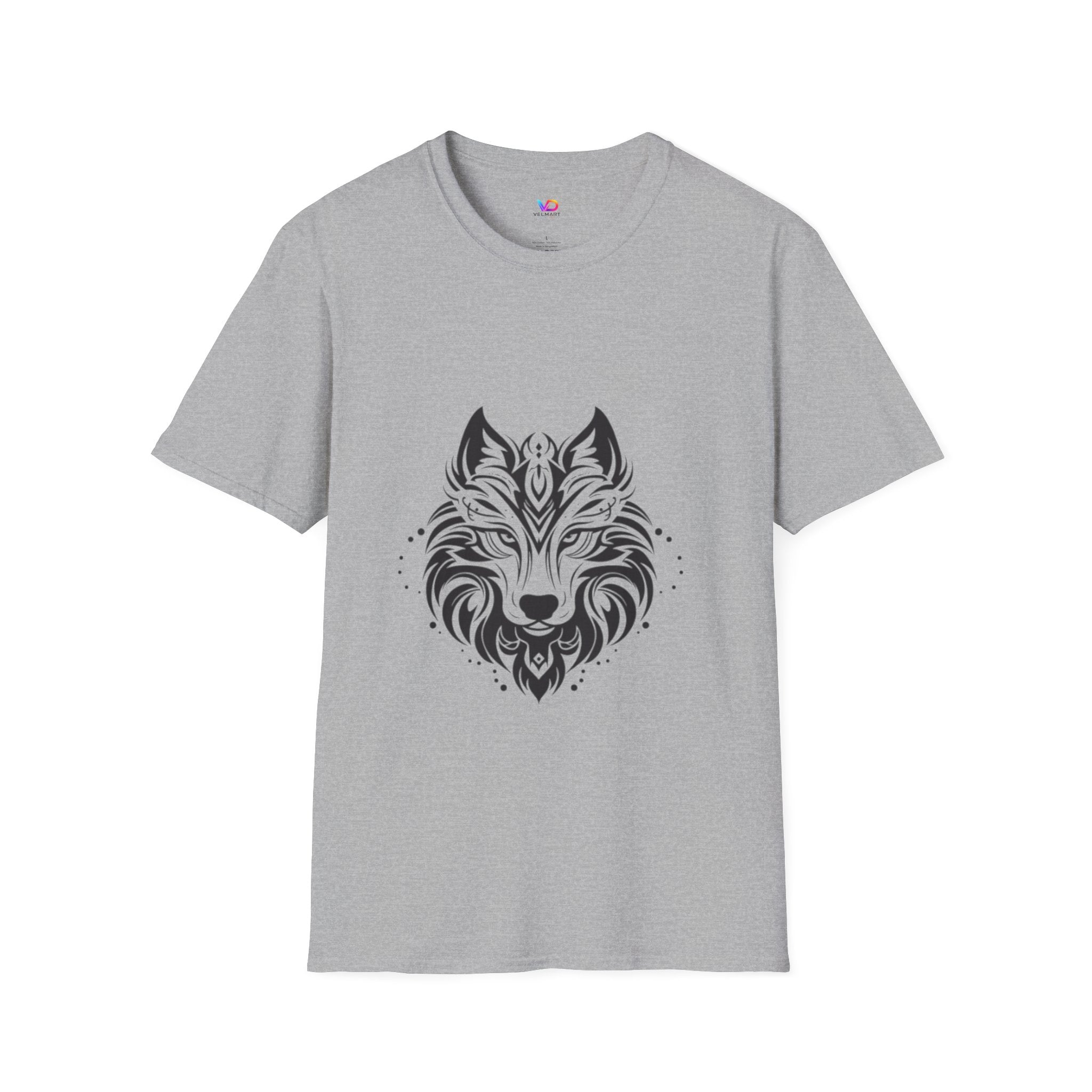 Wolf Mandala T-Shirt — Tribal Geometric Wolf Art Tee