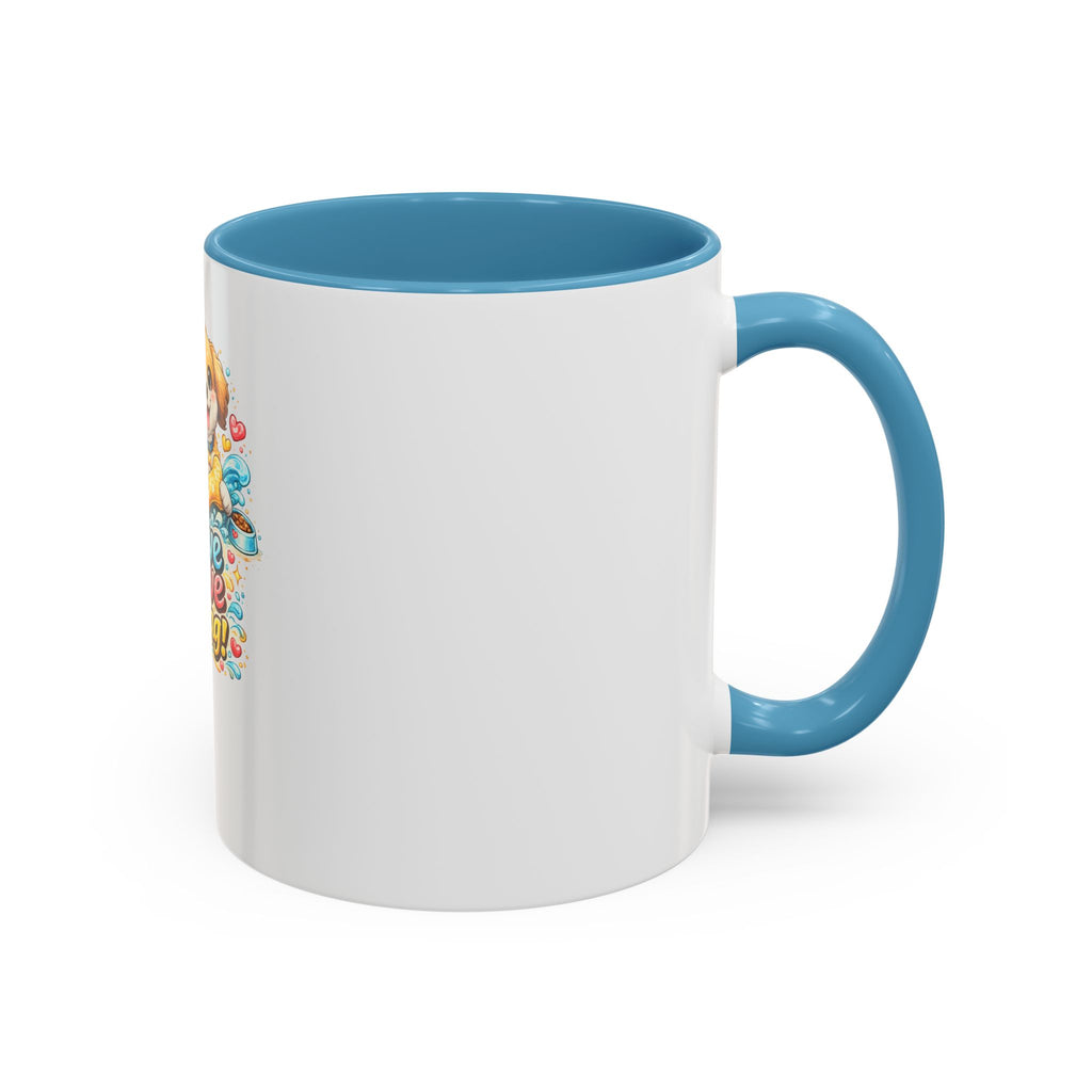 Live Love Wag! Dog Lover Accent Coffee Mug