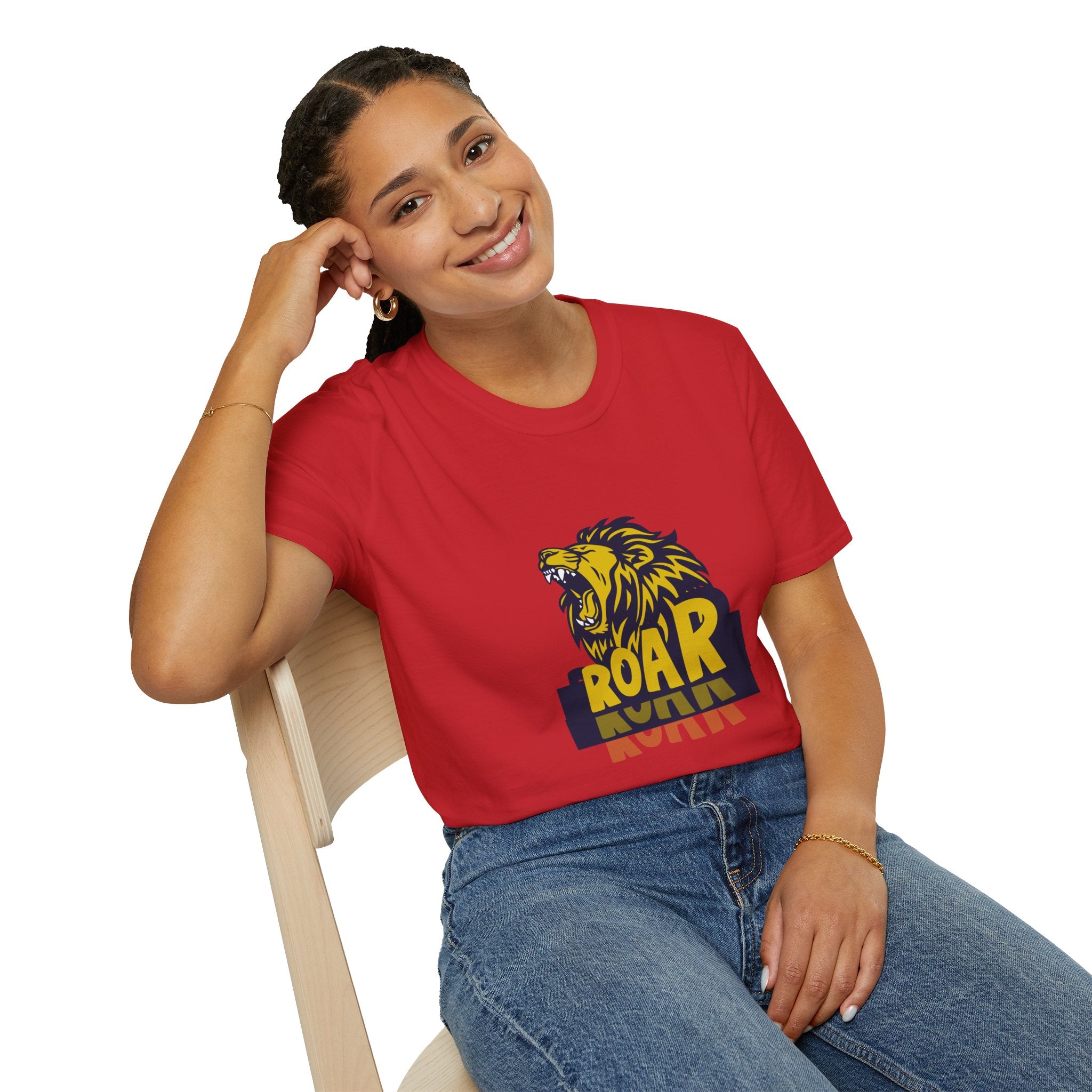 Roaring Lion T-Shirt — Bold Yellow & Navy Graphic Tee