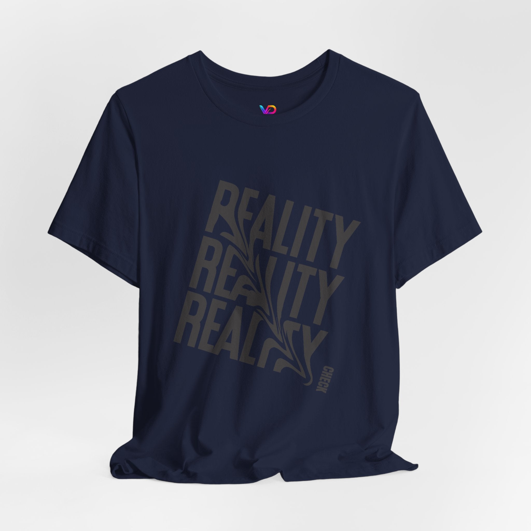 Reality Repeat Tee — Graphic Typography T-Shirt
