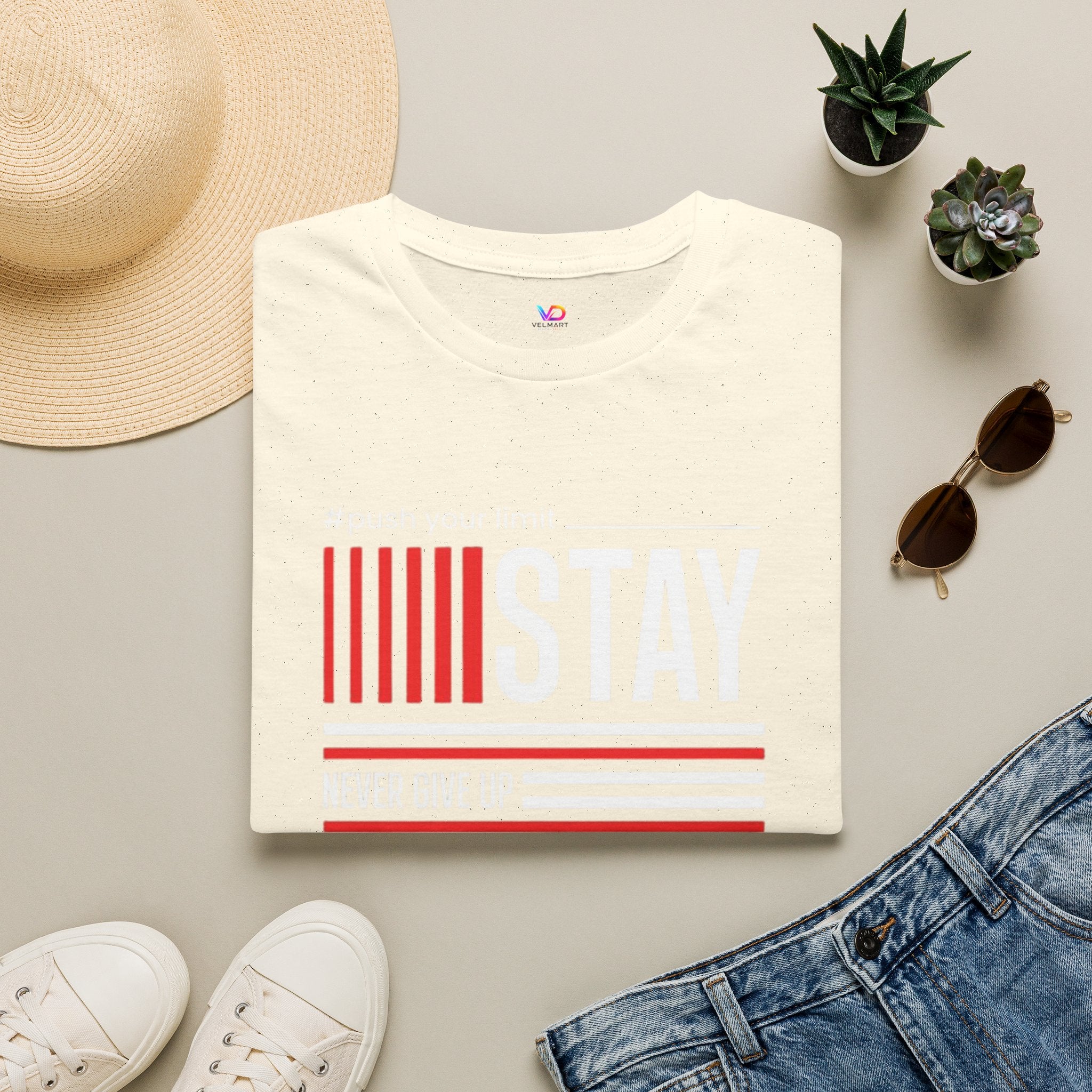 Stay Strong Graphic T-Shirt — "Stay" Motivational Tee (Never Give Up)