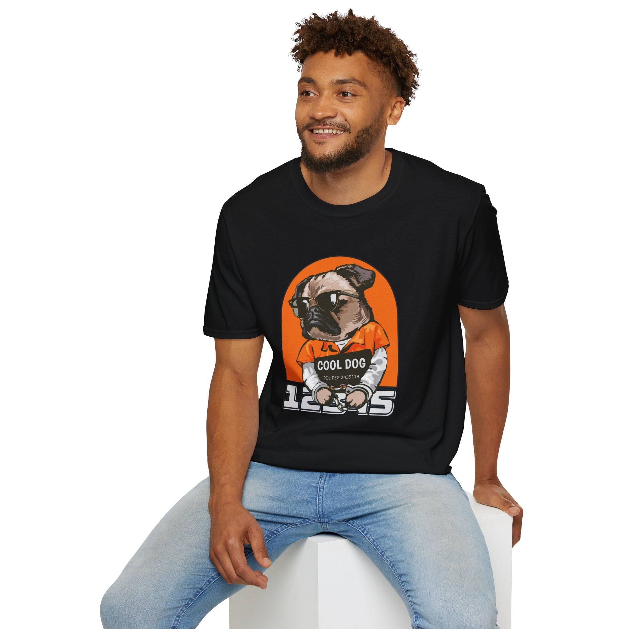 Cool Dog Tee — Retro Pug Graphic T‑Shirt