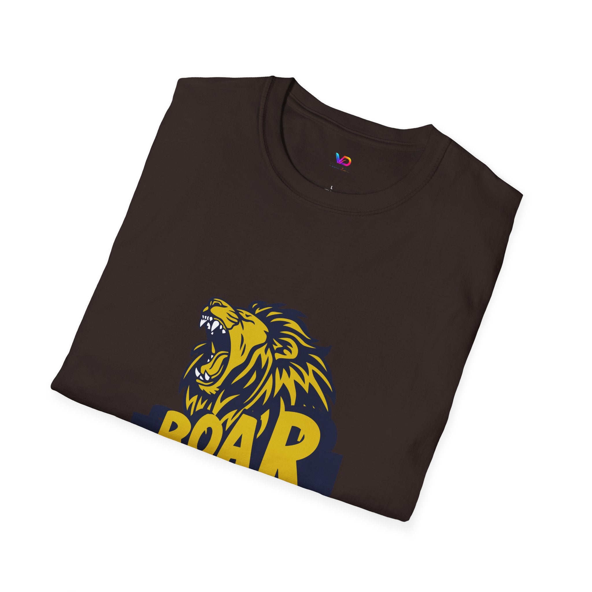 Roaring Lion T-Shirt — Bold Yellow & Navy Graphic Tee