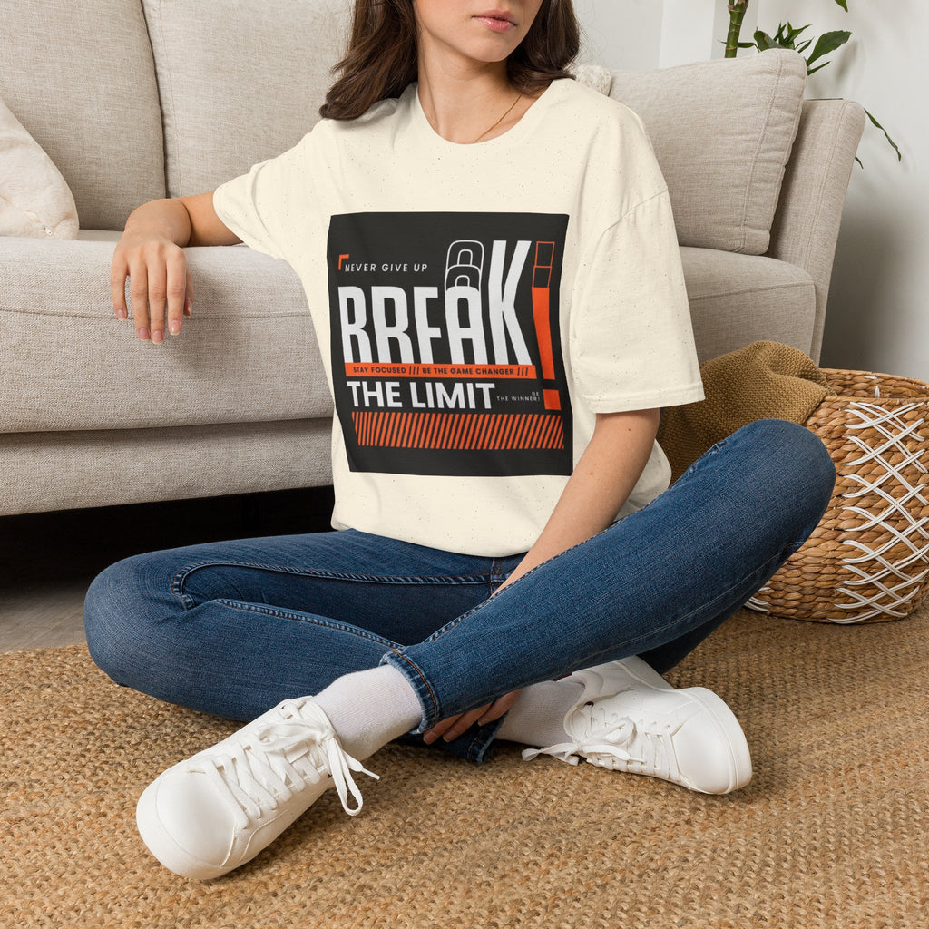 Break the Limit T-Shirt — “Never Give Up, Break” Motivational Graphic Tee