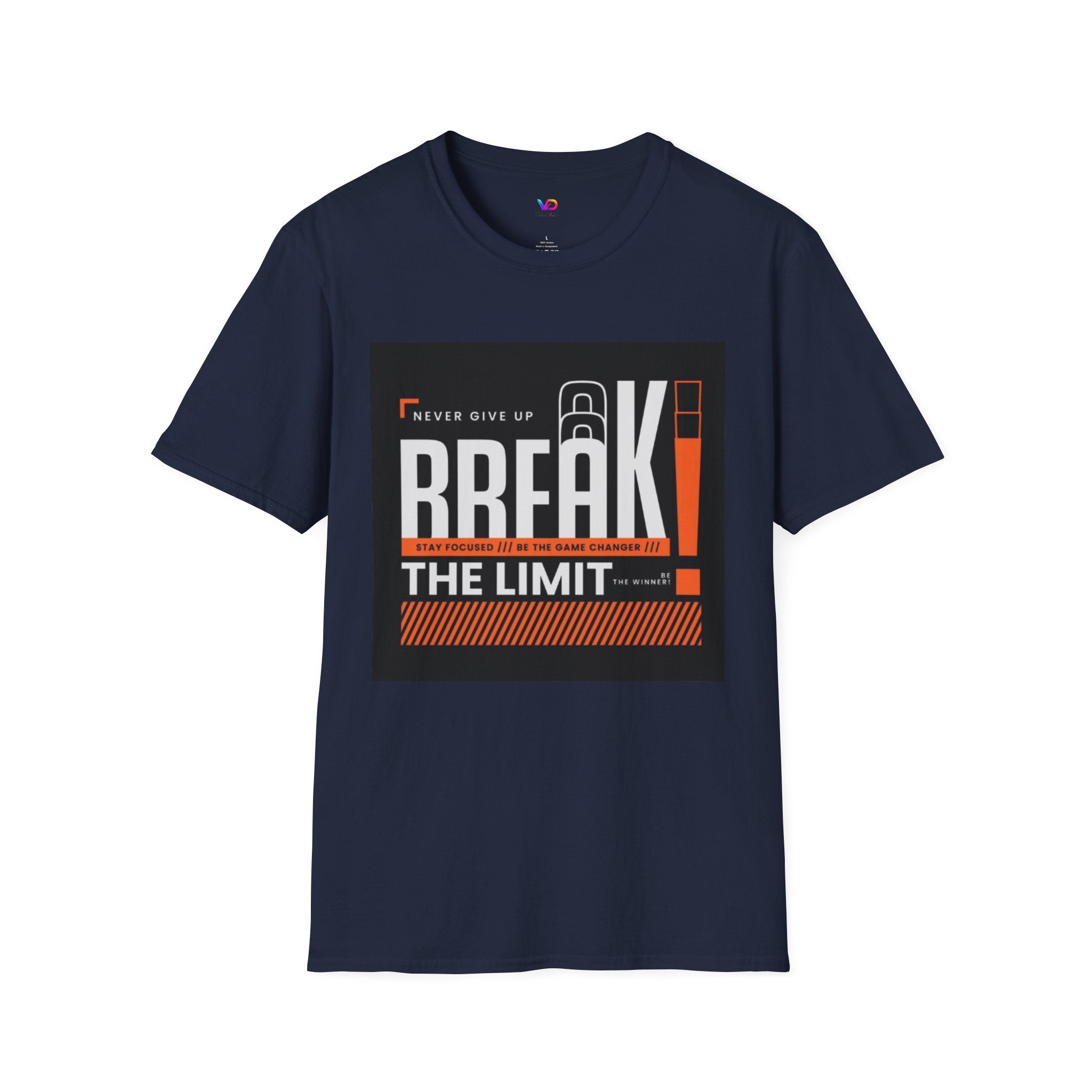 Break the Limit T-Shirt — “Never Give Up, Break” Motivational Graphic Tee