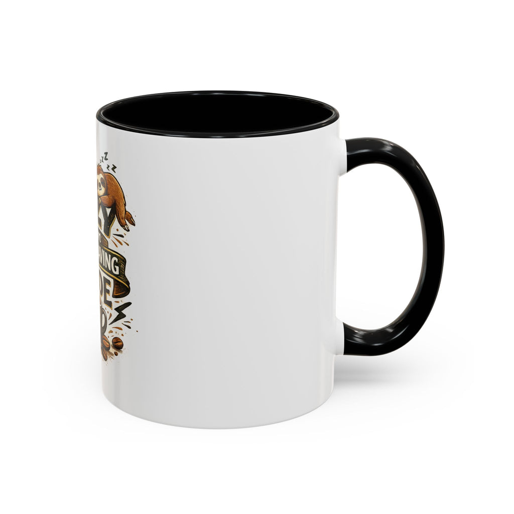 Energy-Saving Mode Coffee Mug — "I'm Not Lazy" Sloth Coffee Cup (11/15oz)