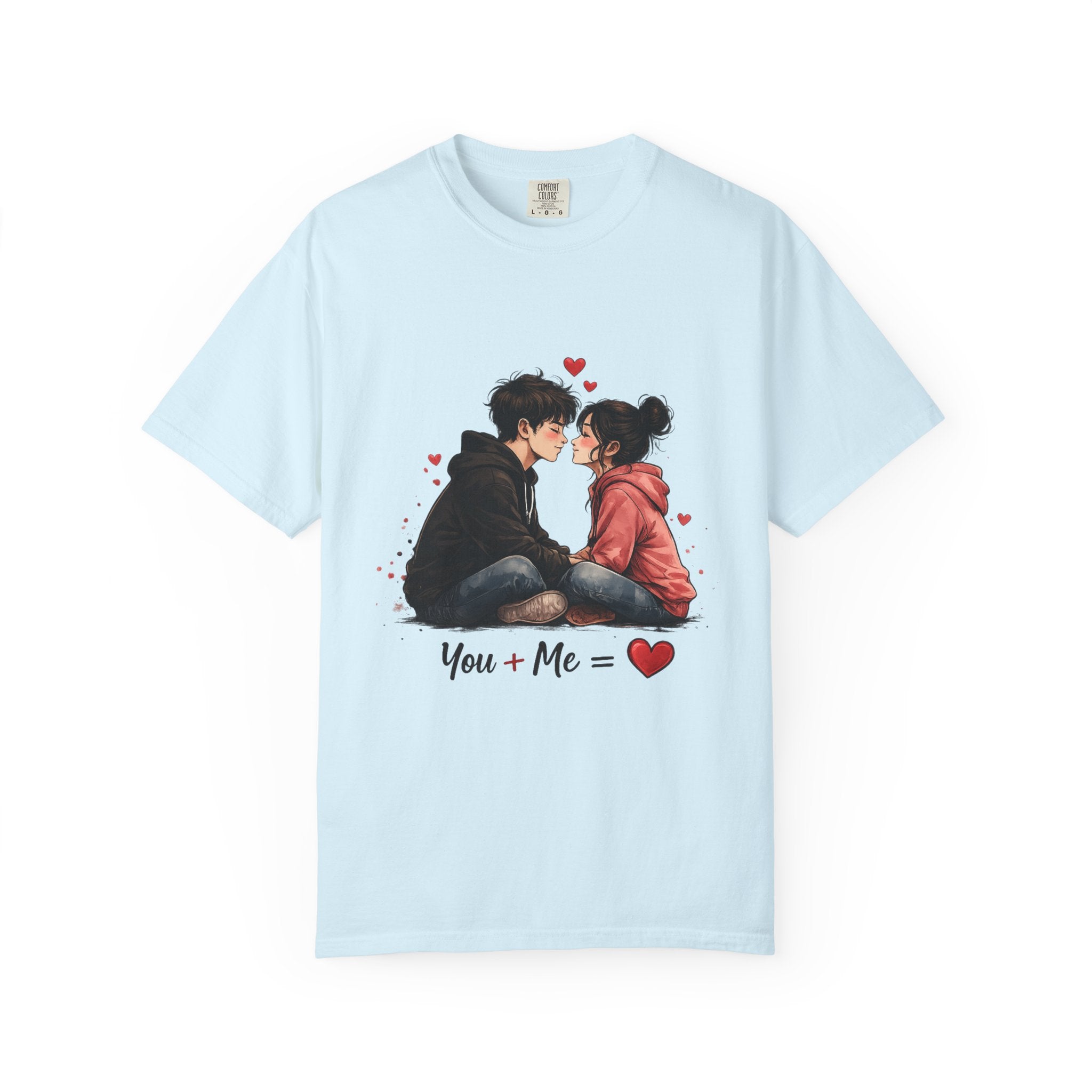 You + Me =  Romantic Couple T-Shirt