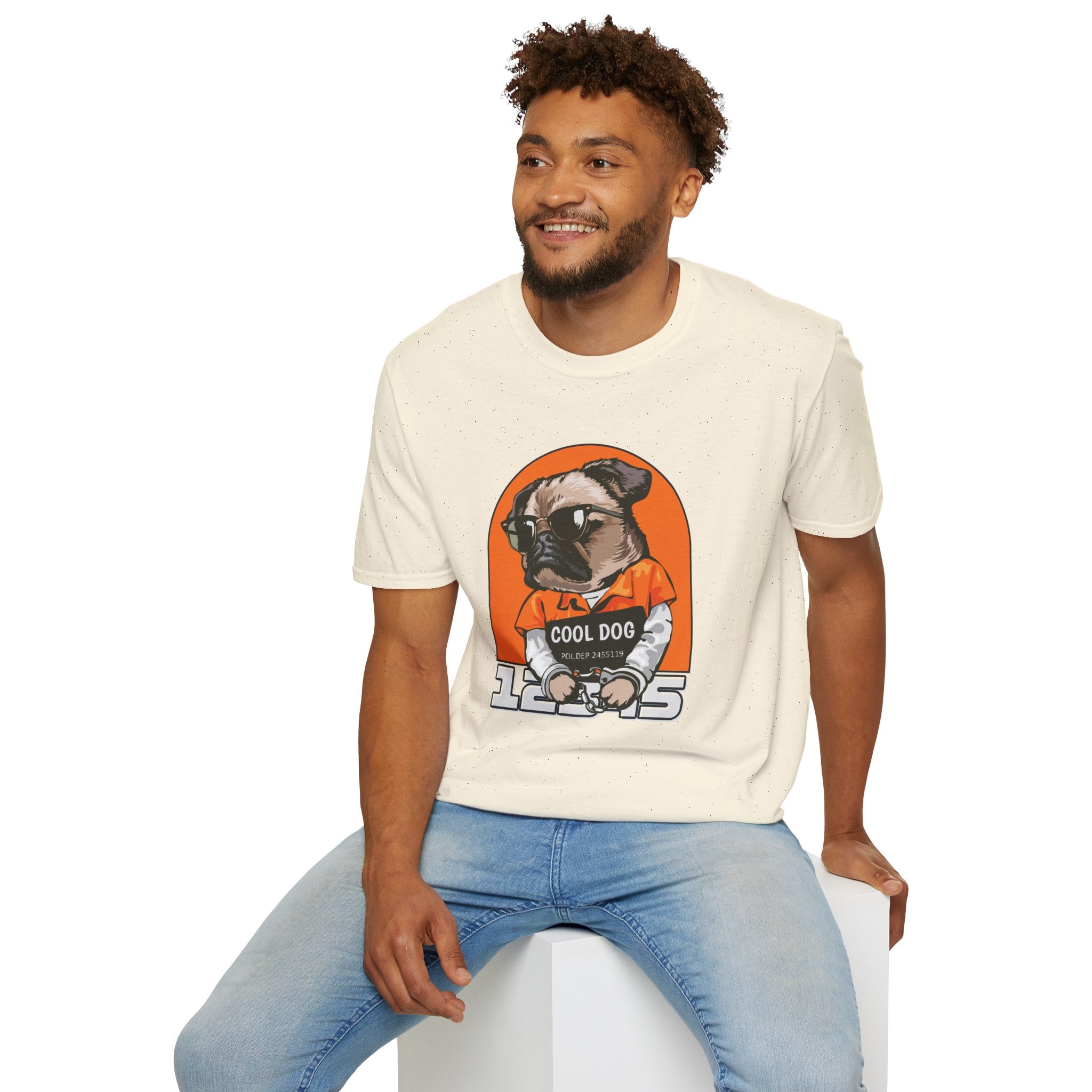 Cool Dog Tee — Retro Pug Graphic T‑Shirt