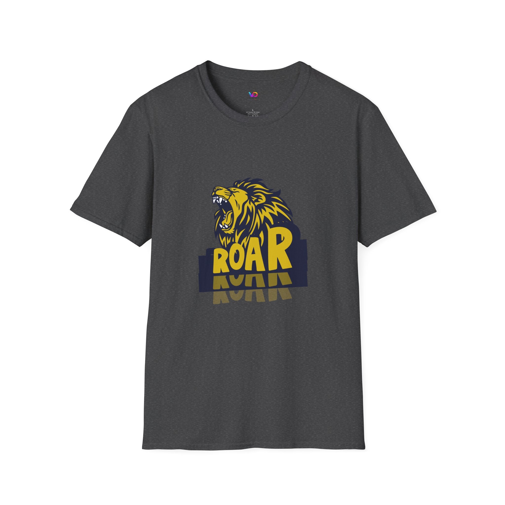 Roaring Lion T-Shirt — Bold Yellow & Navy Graphic Tee