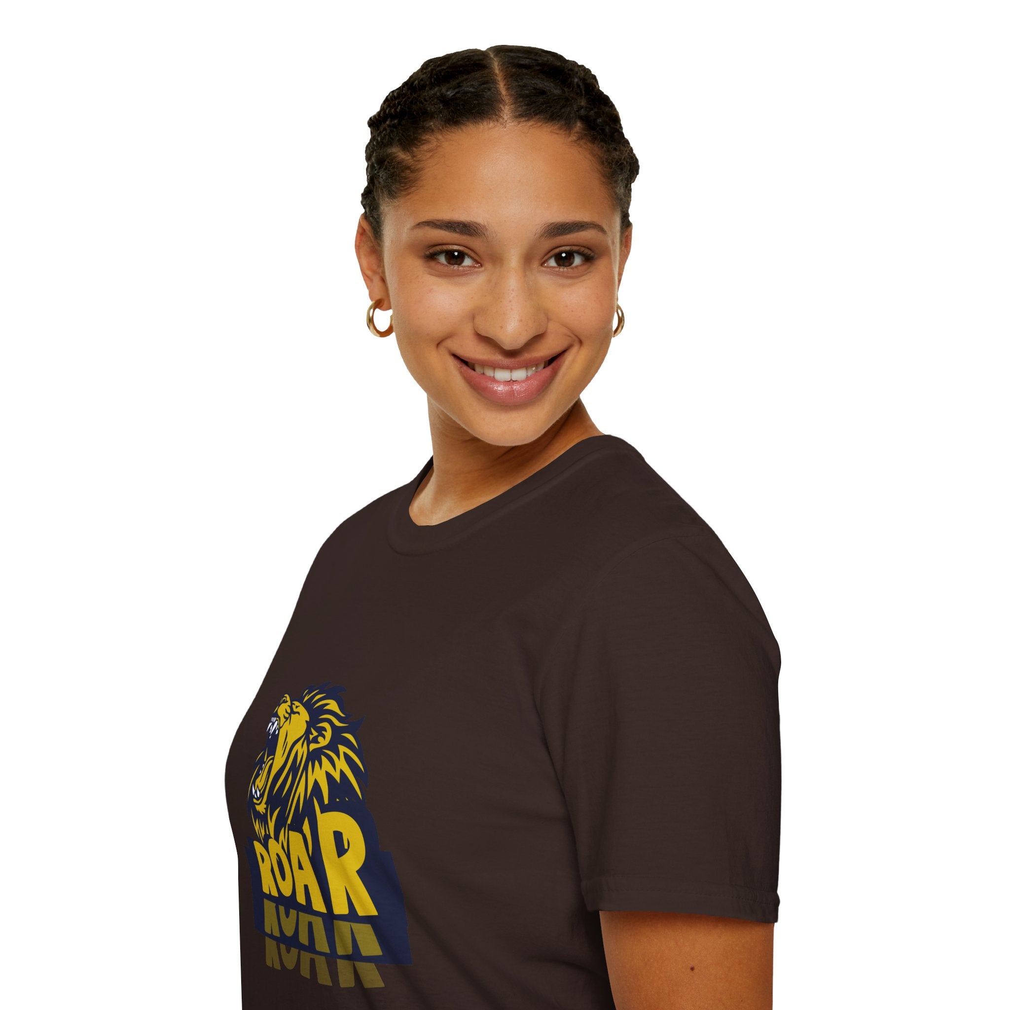Roaring Lion T-Shirt — Bold Yellow & Navy Graphic Tee
