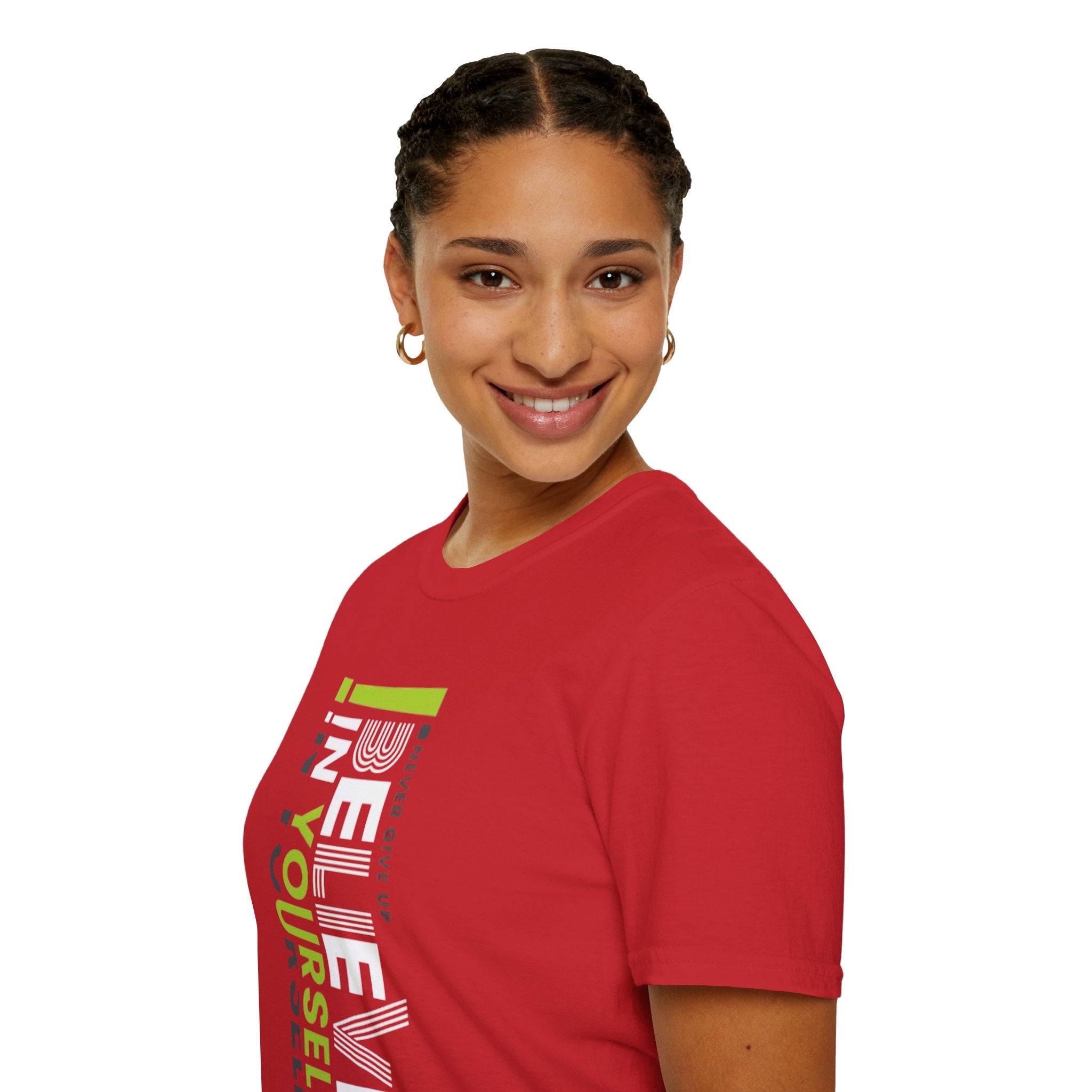 T-Shirt — "Be Yourself" Vertical Motivational Graphic Tee