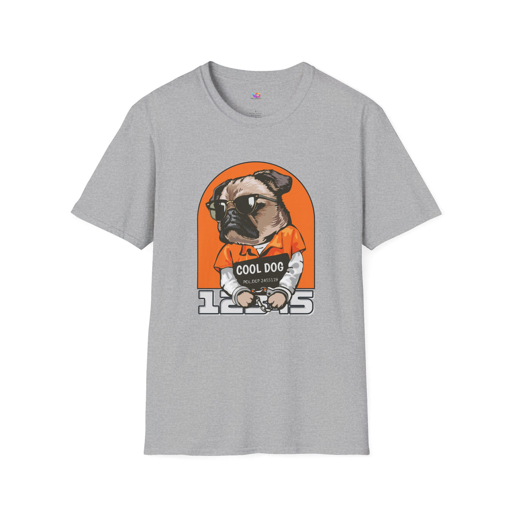 Cool Dog Tee — Retro Pug Graphic T‑Shirt