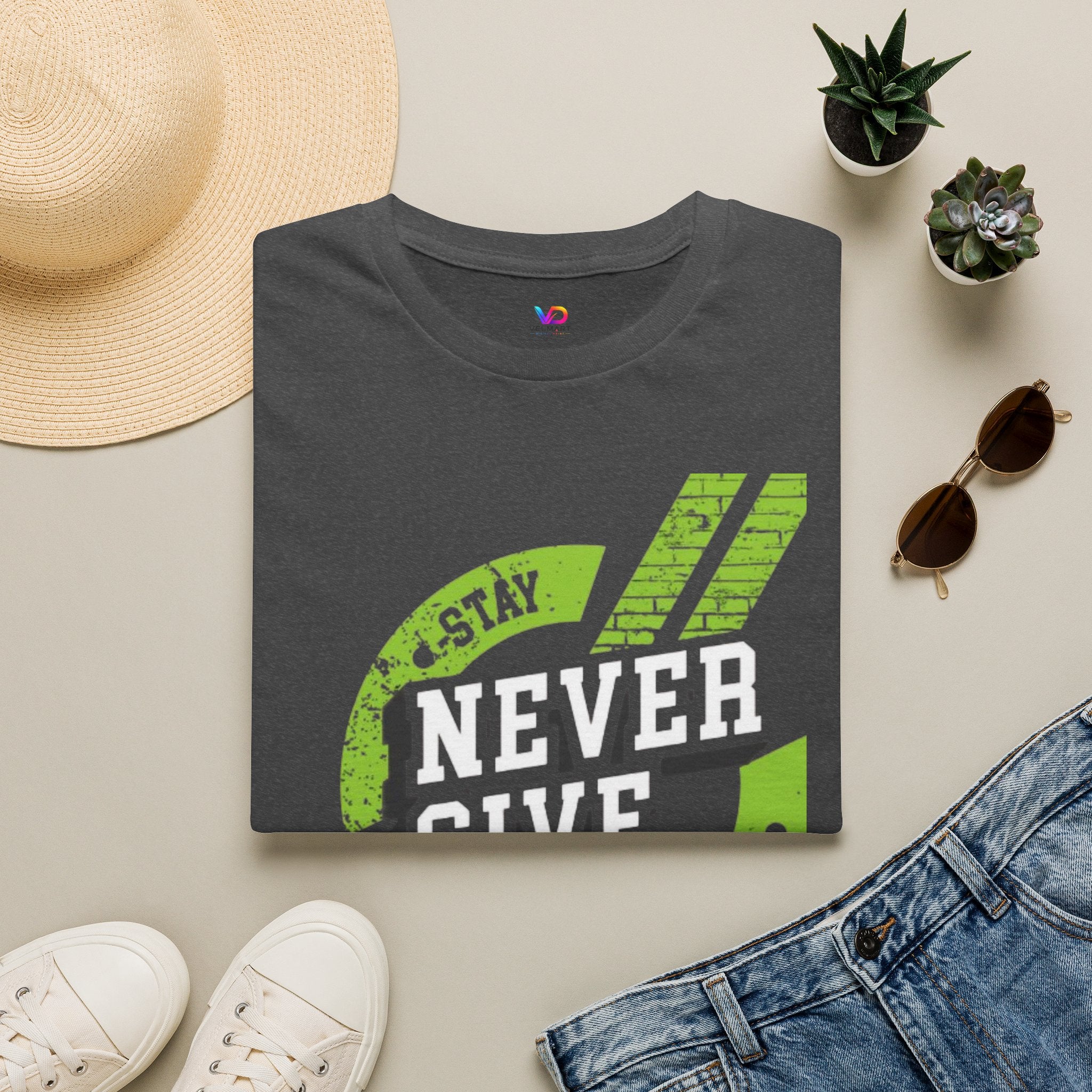 Never Give Up T-Shirt — Stay Strong Motivational Tee