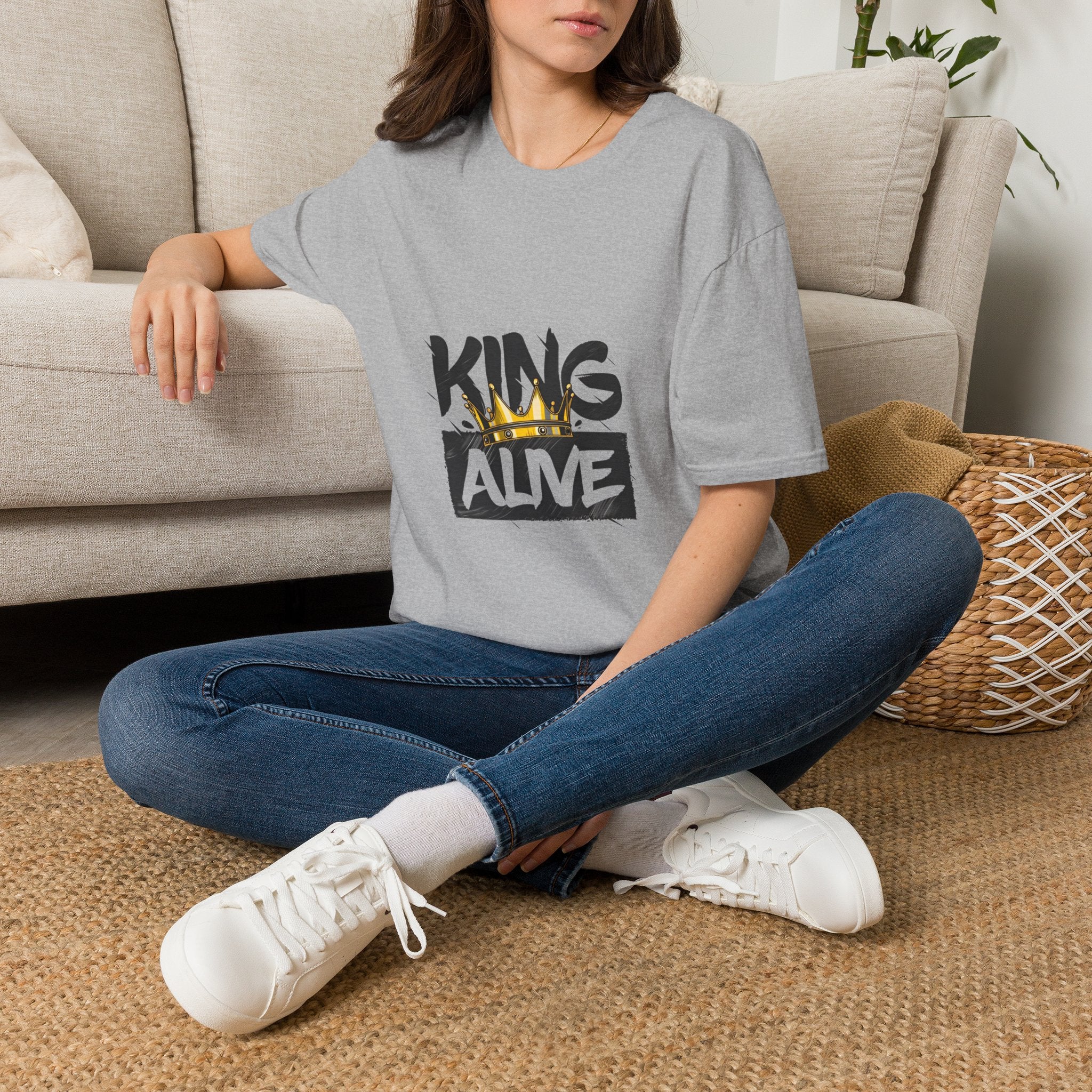 King Alive T-Shirt — Bold Crown Streetwear Tee