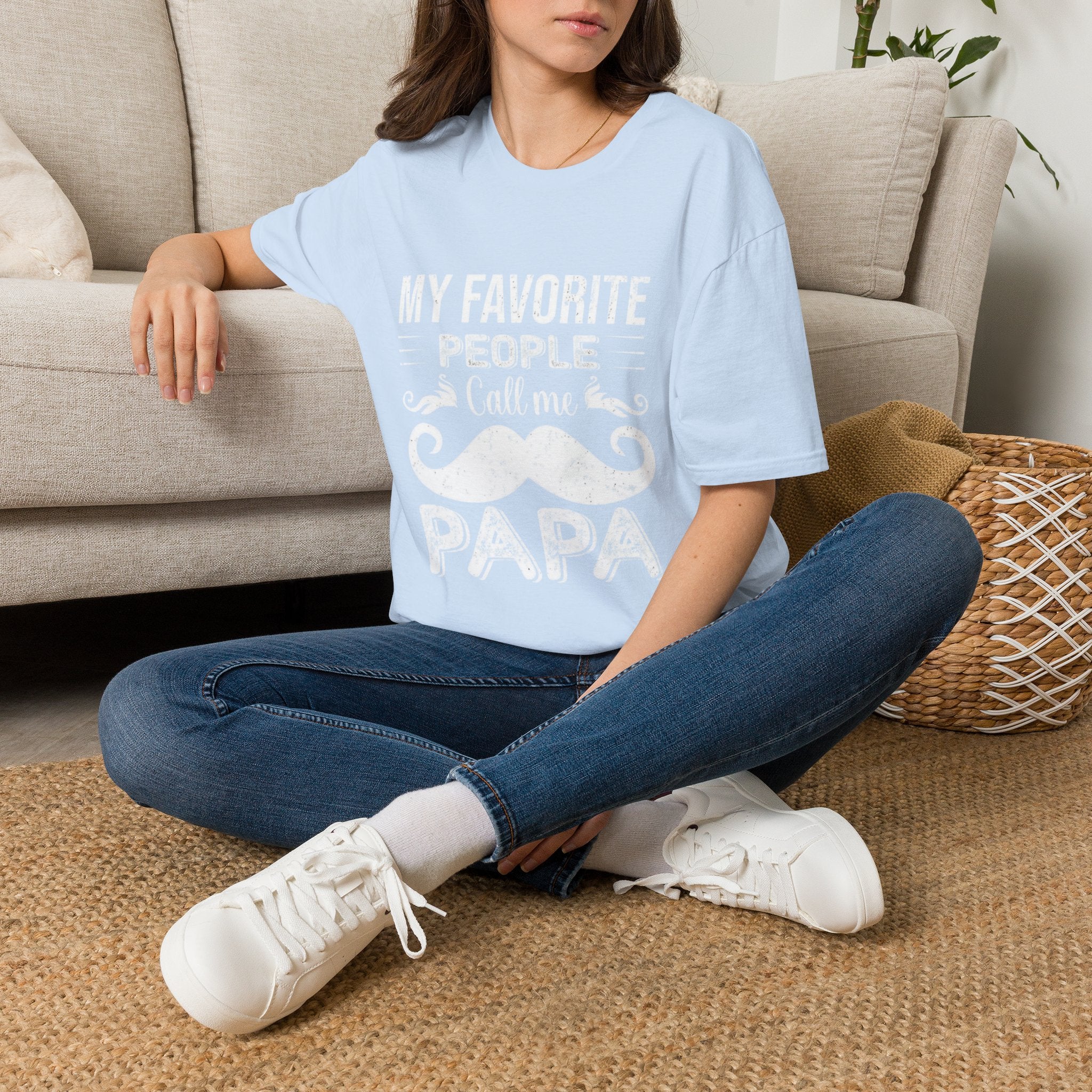 Papa T-Shirt — “My Favorite People Call Me Papa” Vintage Family Gift