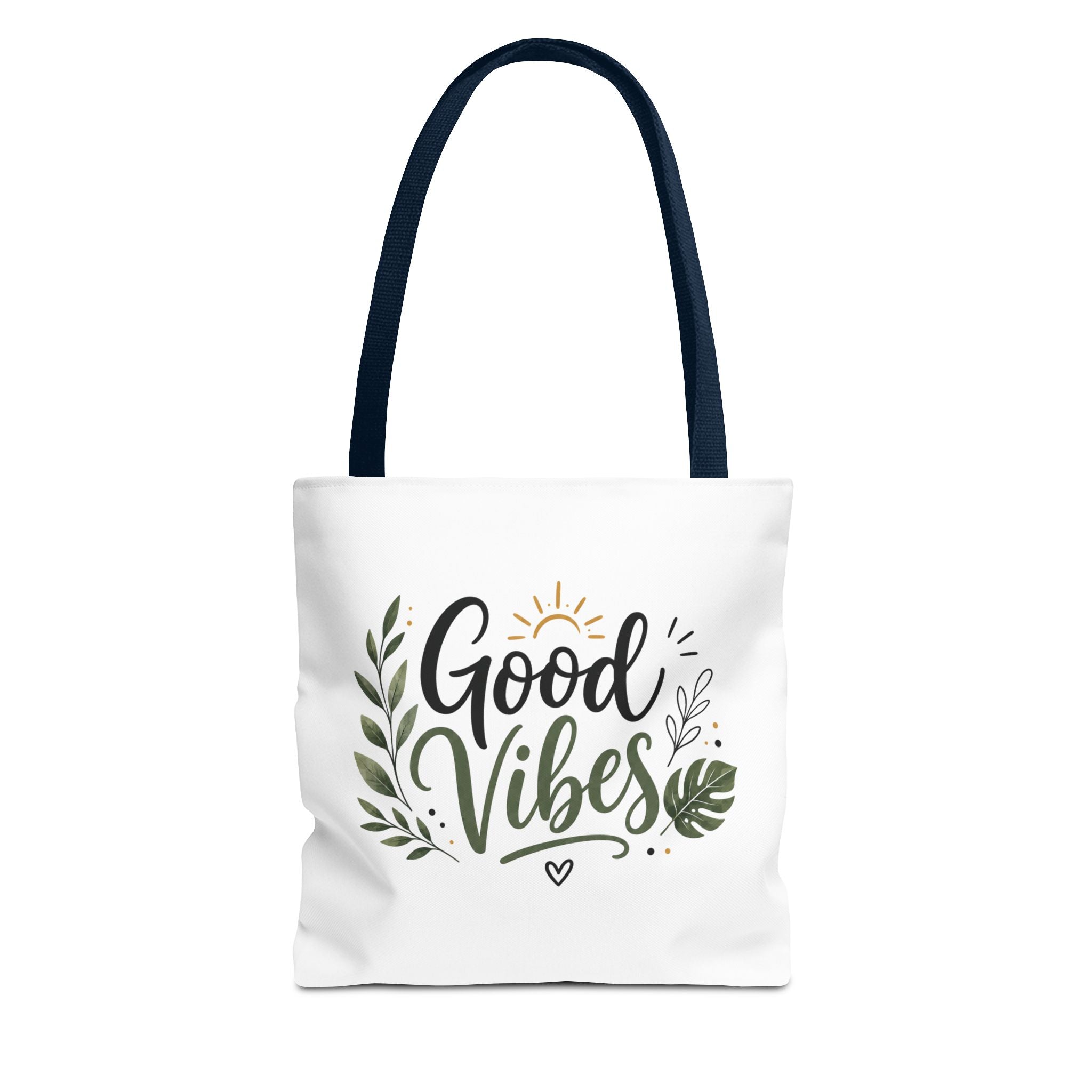 Good Vibes Tote Bag — Floral Eco-Friendly Canvas Shopper