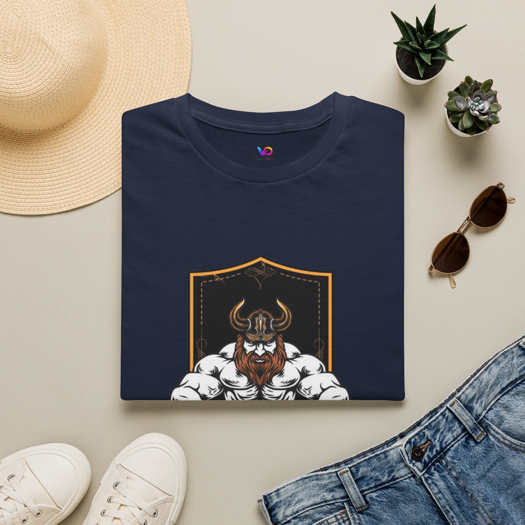 Viking Barbell T-Shirt — Norse Strength Gym Tee